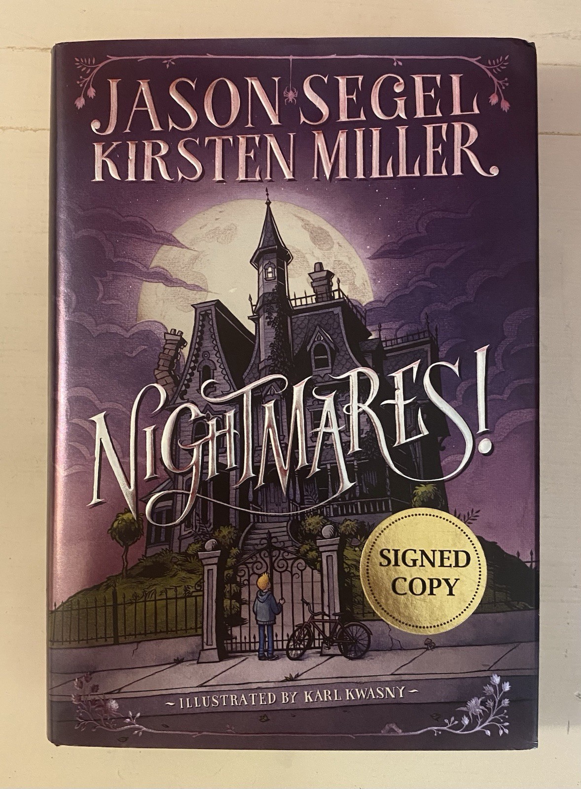 **SIGNED** Nightmares! by Jason Segel (auto) Kirsten Miller (2014, 1st Ed HCDJ)