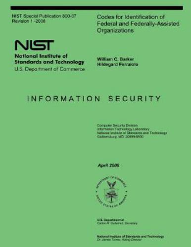 Codes for Identification of Federal and Federally-assisted Organizations, Pap…