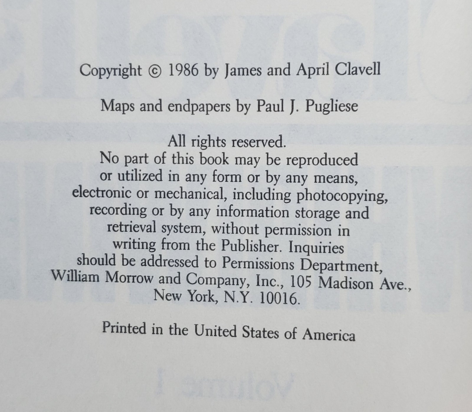 James Clavell Whirlwind– 2 Volume Set (1986 BCE Hardcovers w/Dust Jackets)