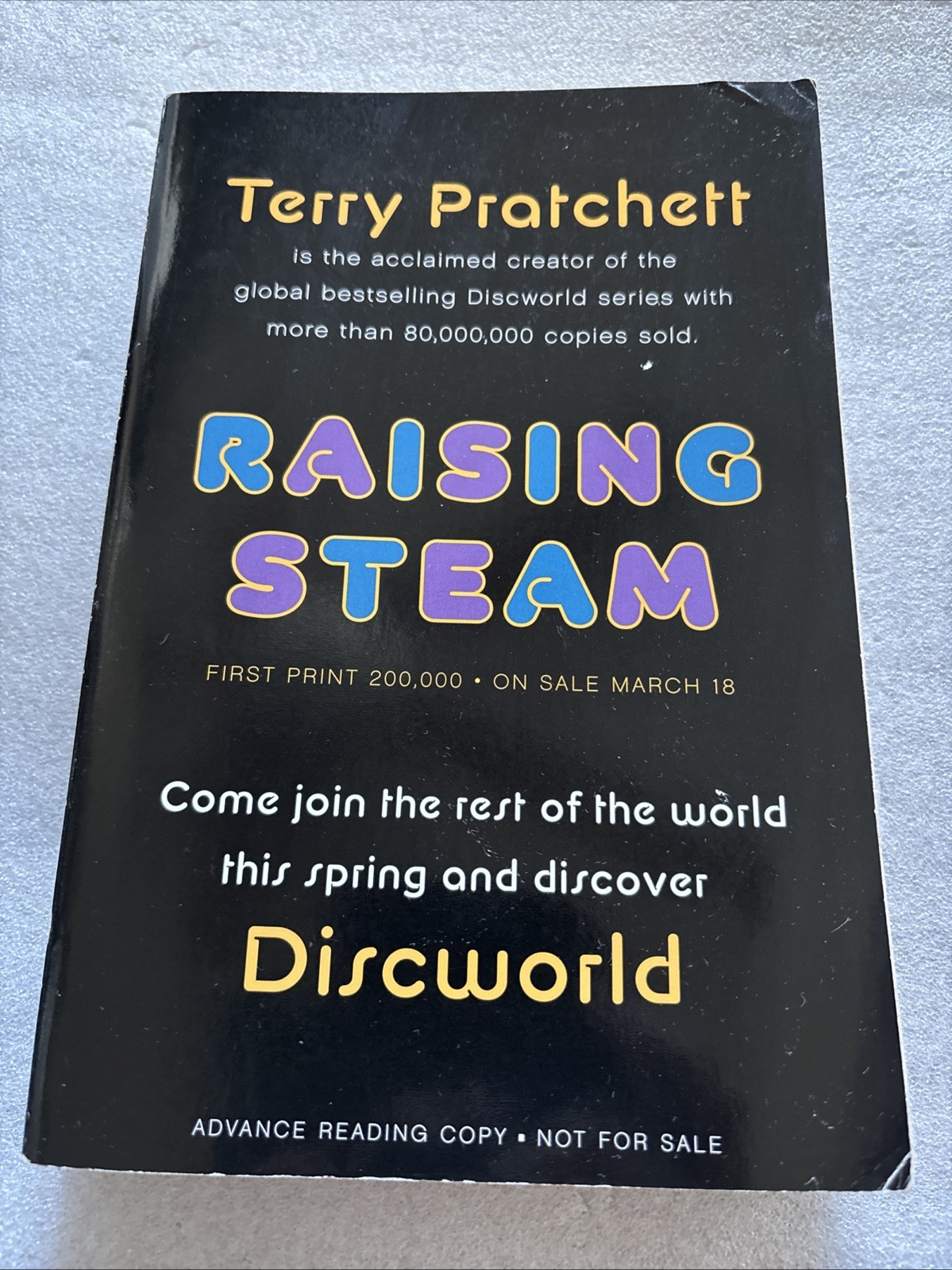 “Raising Steam” by Terry Pratchett ARC (advanced reading copy) Discworld 2013 PB
