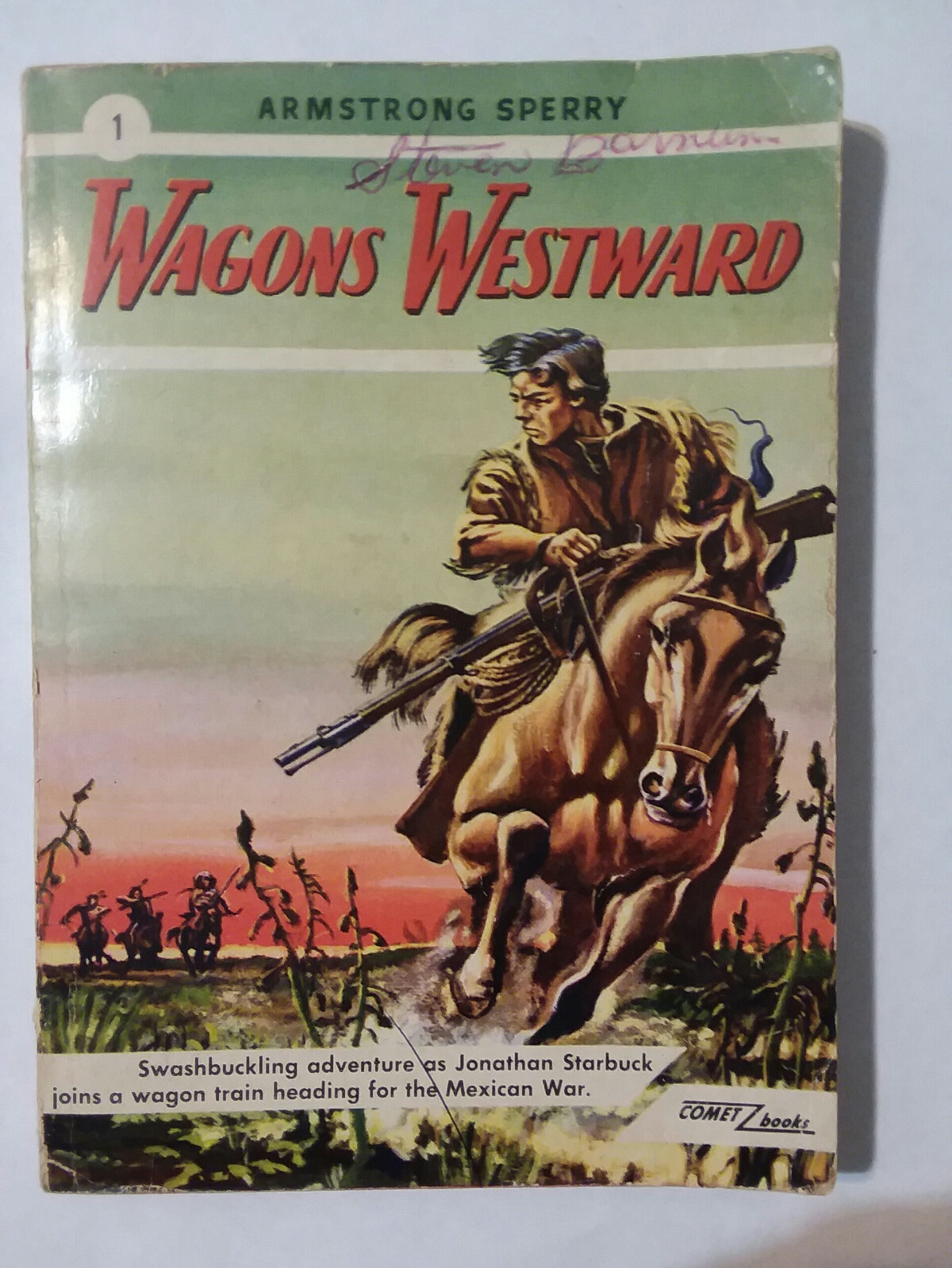 WAGONS WESTWARD – Armstrong Sperry (1948 Comet Books softcover) – GOOD CONDITION