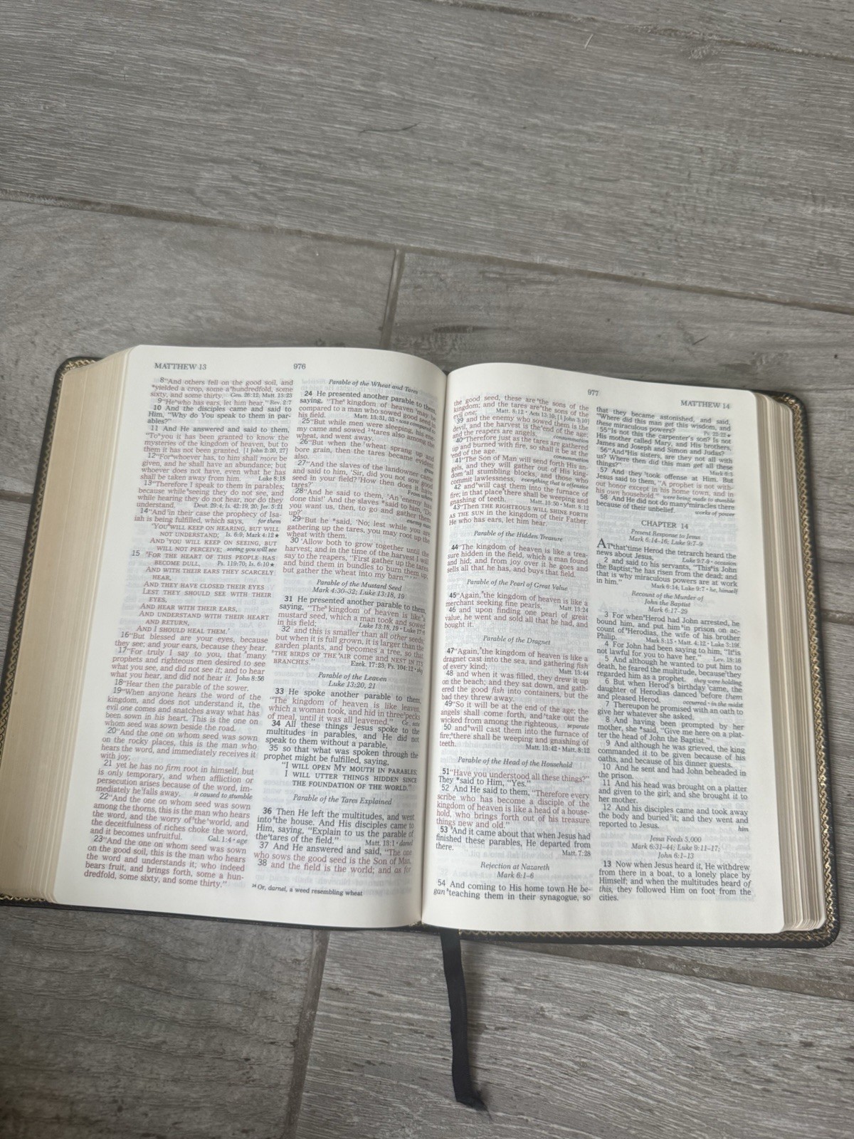 ✝️ NASB Open Bible Expanded Edition Walk Thru The Bible Leather Red Letter 1985