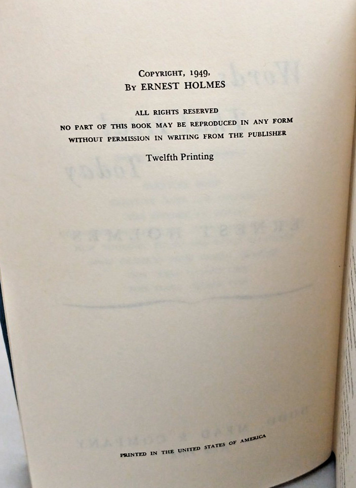 Words that heal Today by Ernest Holmes Vintage Hardcover