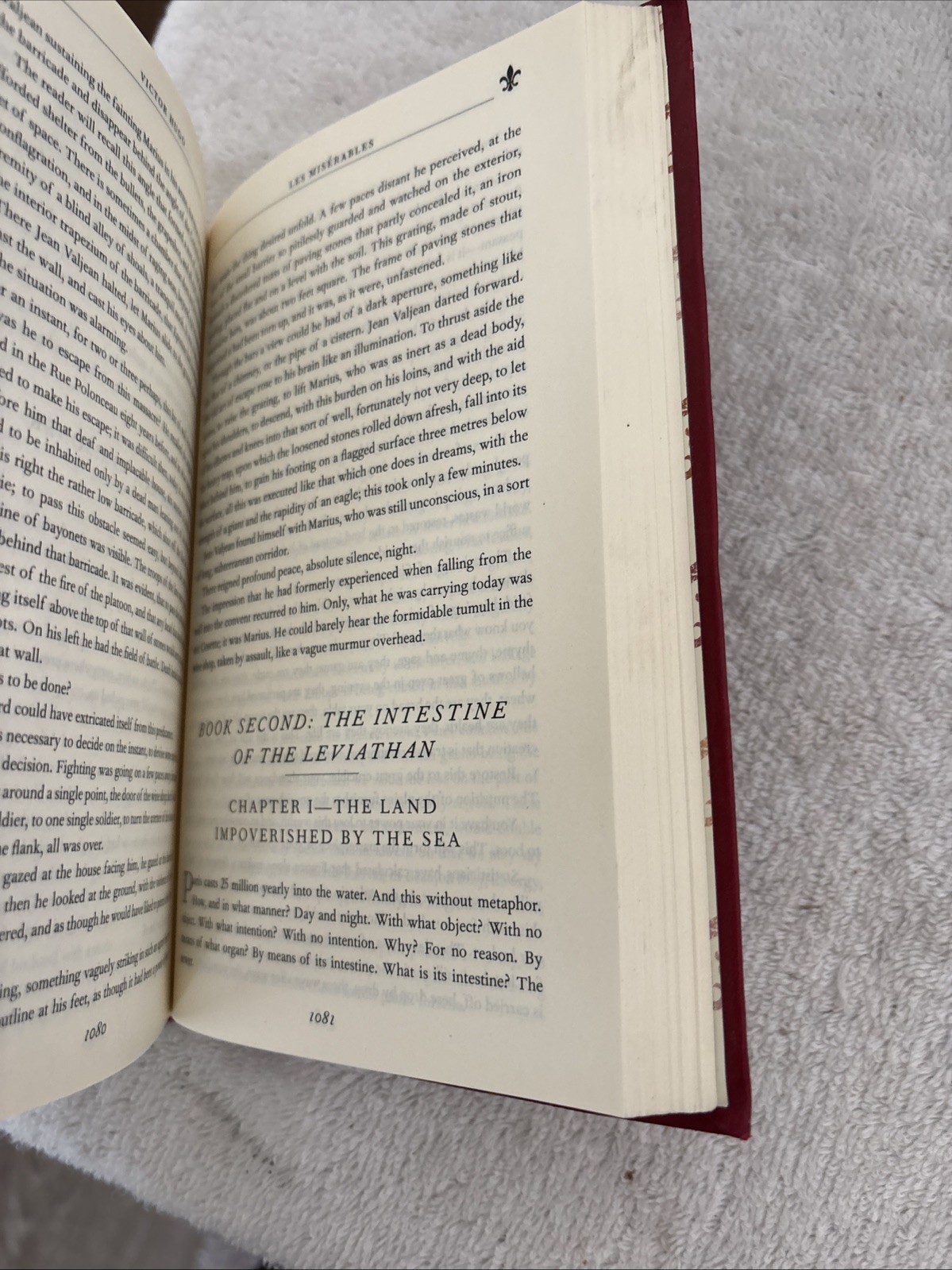 Les MISERABLES by Victor Hugo Deluxe Soft Faux Leather Classic Painted edges NEW