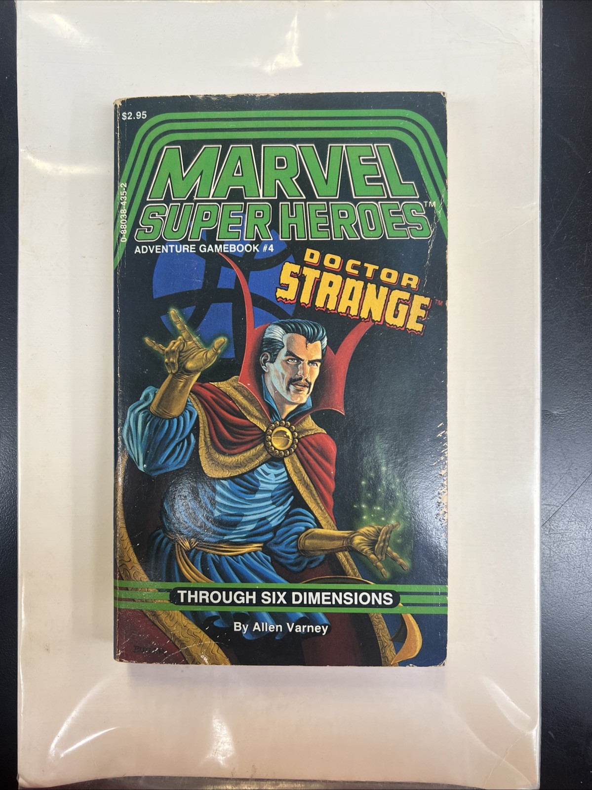 MARVEL ADVENTURE GAMEBOOK #4 Doctor Strange Through Six Dimensions w/ Stat Card