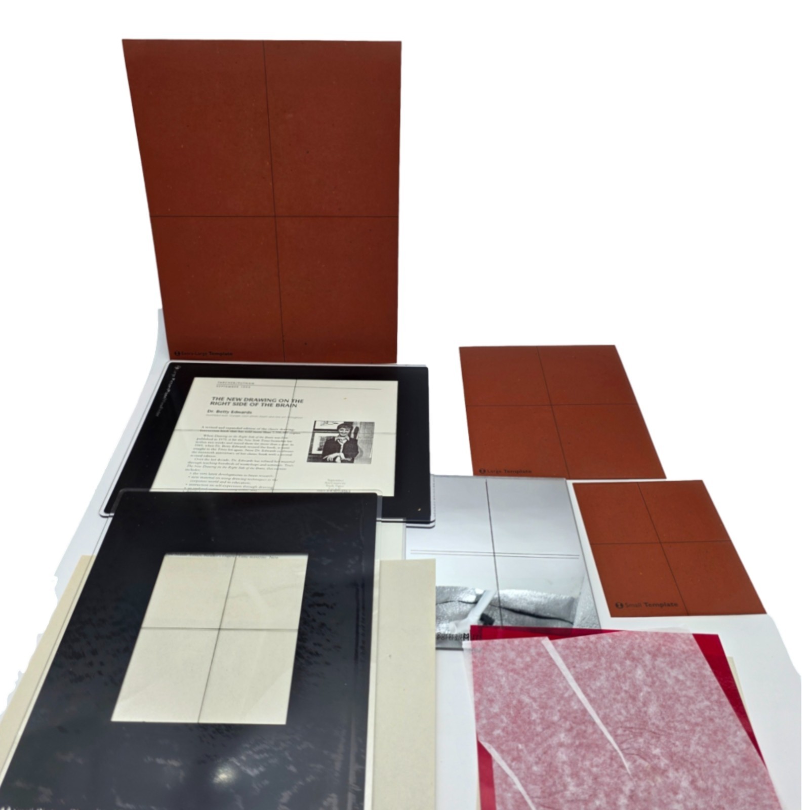 Drawing on the Right Side of the Brain Portfolio Kit Betty Edwards Templates