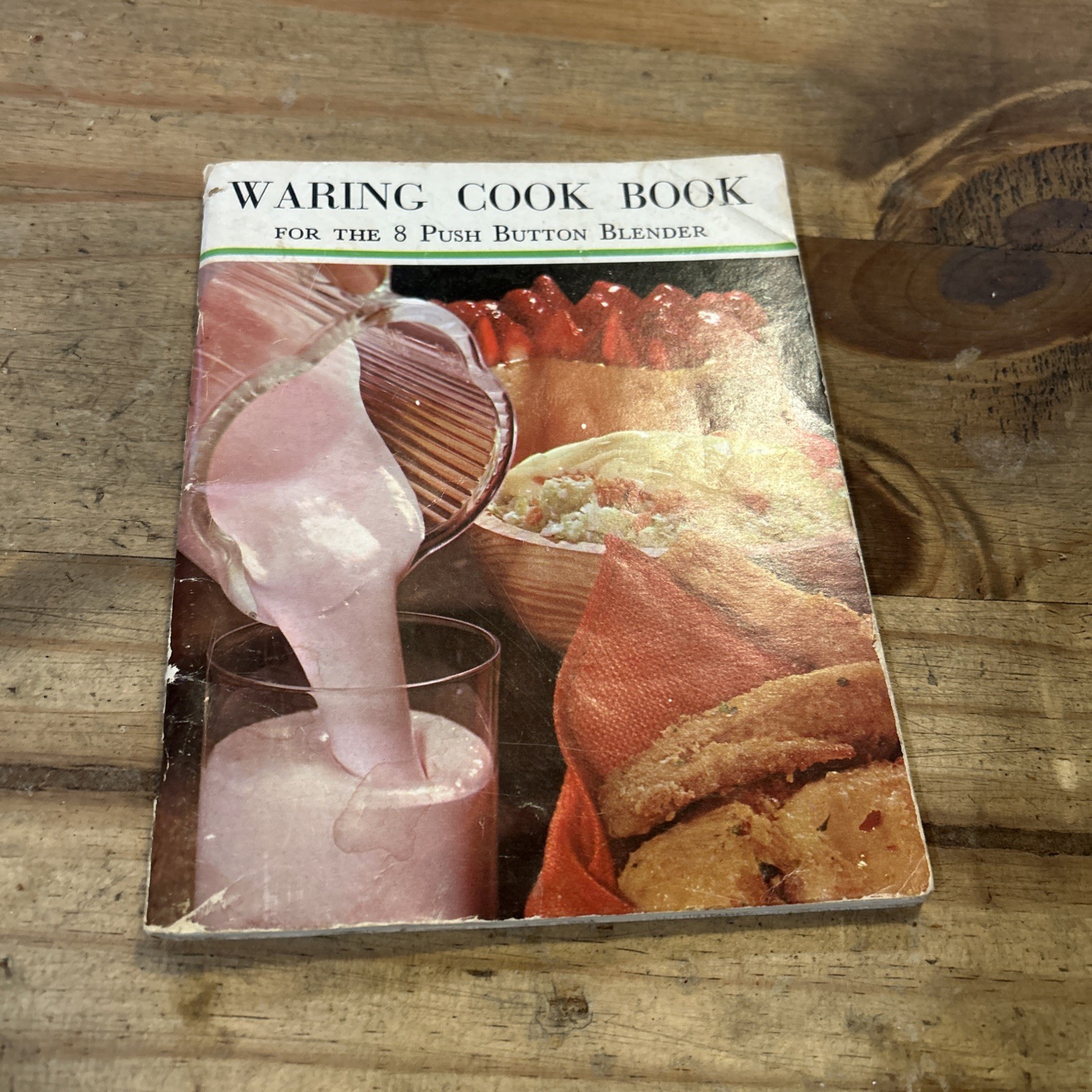 Vintage 1968 Waring 8 Push Button Blender Cookbook Recipes Cook Book