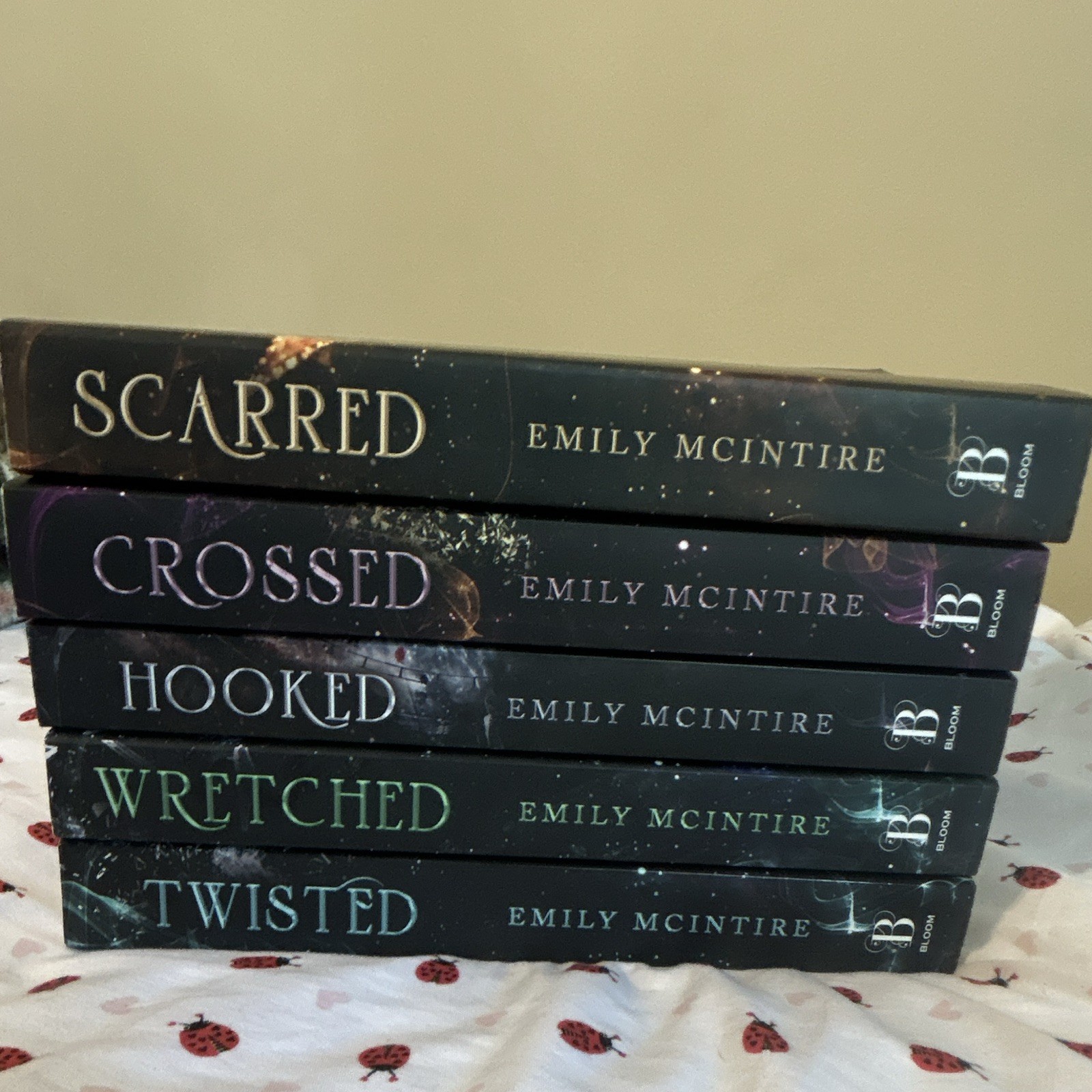 Emily McIntire Never After 5-Book Paperback Romance Set: Hooked, Scarred + More