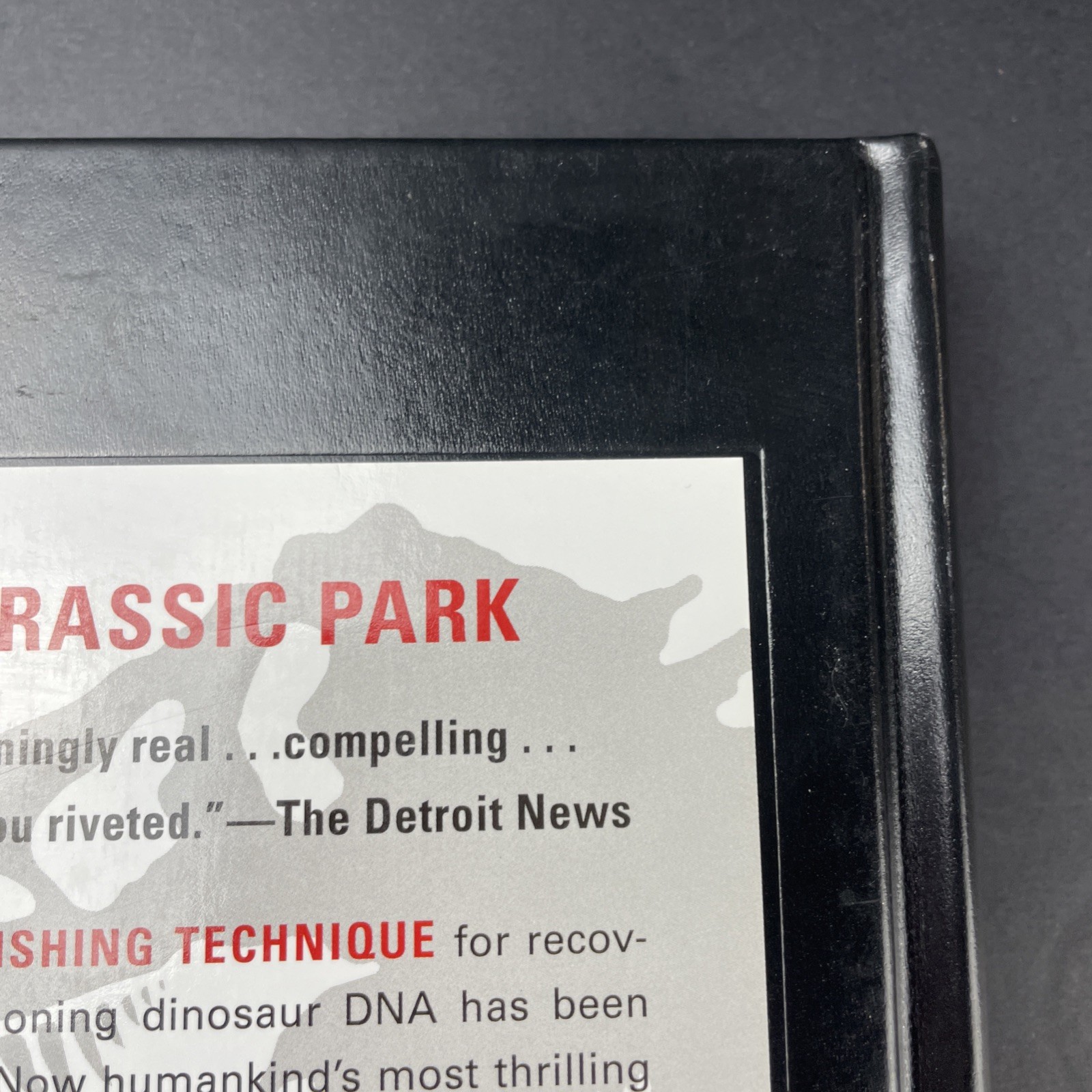 Jurassic Park Michael Crichton Hardcover Proprietary Edition Black Red TRex 2017