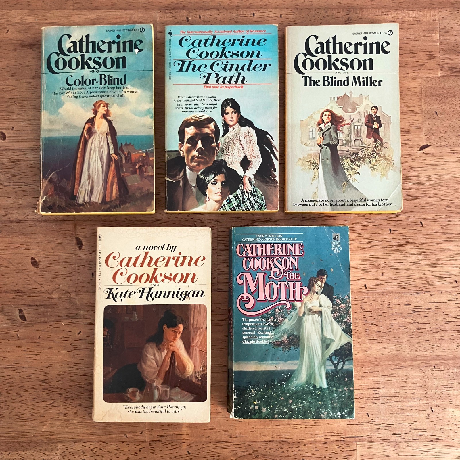 Lot of 5 Vintage Catherine Cookson Paperbacks Historical Romance