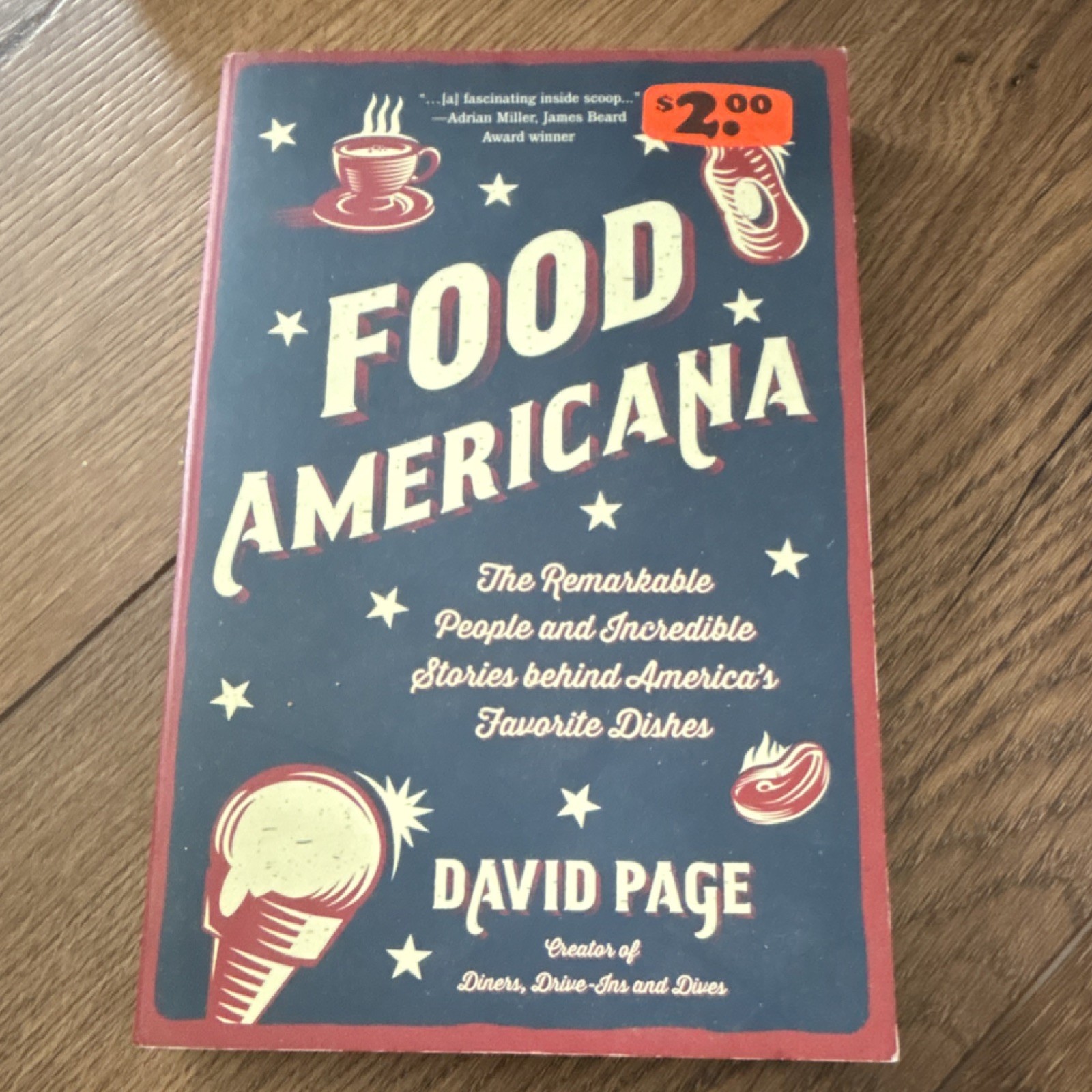 Mango Media Food Americana by David Page, Trade PB 2021, Cooking, Humor