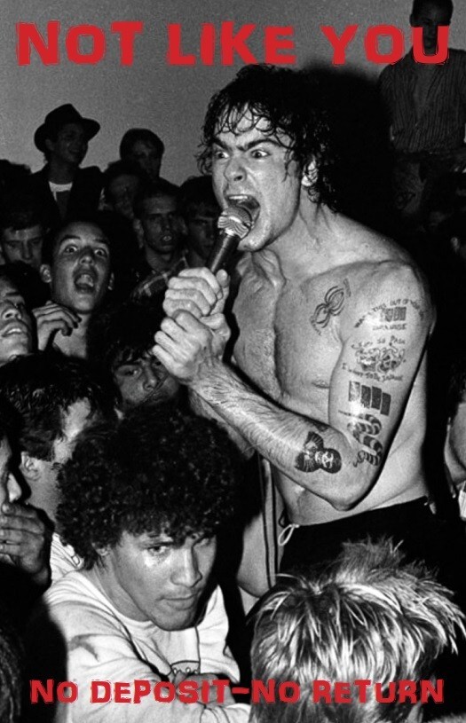 Not Like You No Deposit No Return Black Flag Photo Zine Henry Rollins Punk