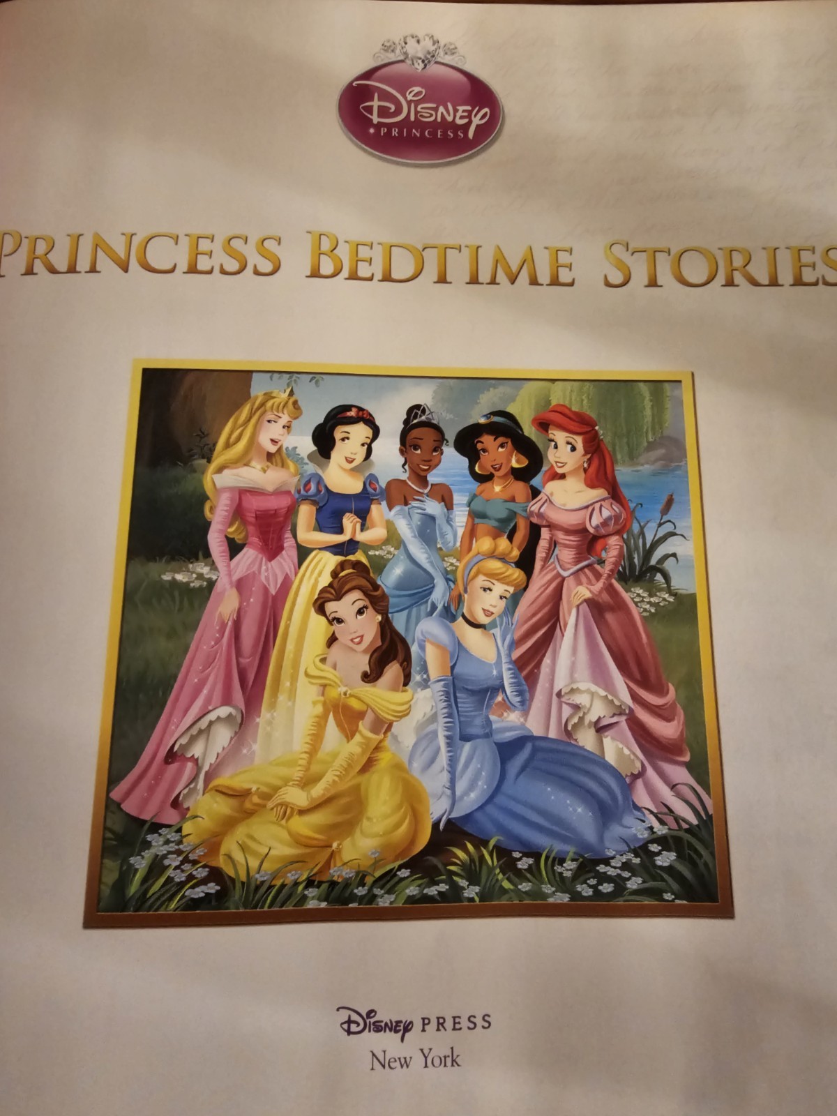 Disney Princess Bedtime Stories Hardcover 300 Pages 19 Stories 9×9.5×1″