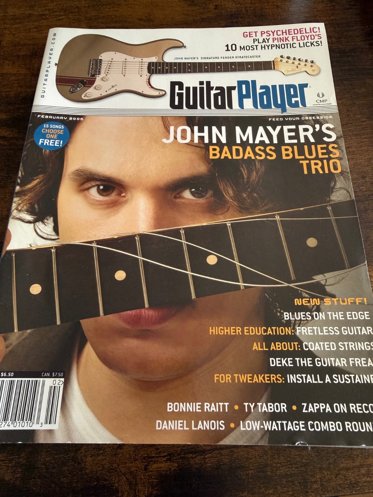 Guitar Player Magazine February 2006 John Mayer Blues Trio Bonnie Raitt & More!