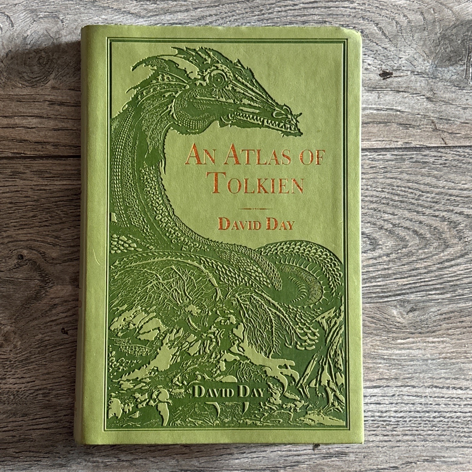 An Atlas of Tolkien David Day Illustrated Guide Flex Bound Faux Leather Hardcove