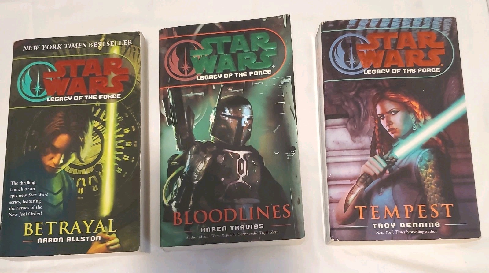 Star Wars: Legacy Of The Force Paperback Books LOT of 7 Del Rey