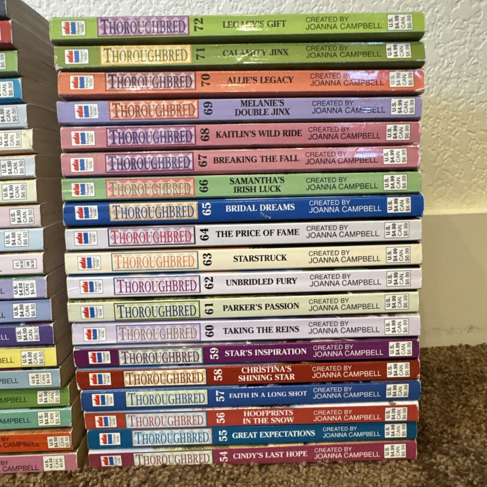 The Joanna Campbell Thoroughbred FULL Series Books 1-72 + 4 Extras