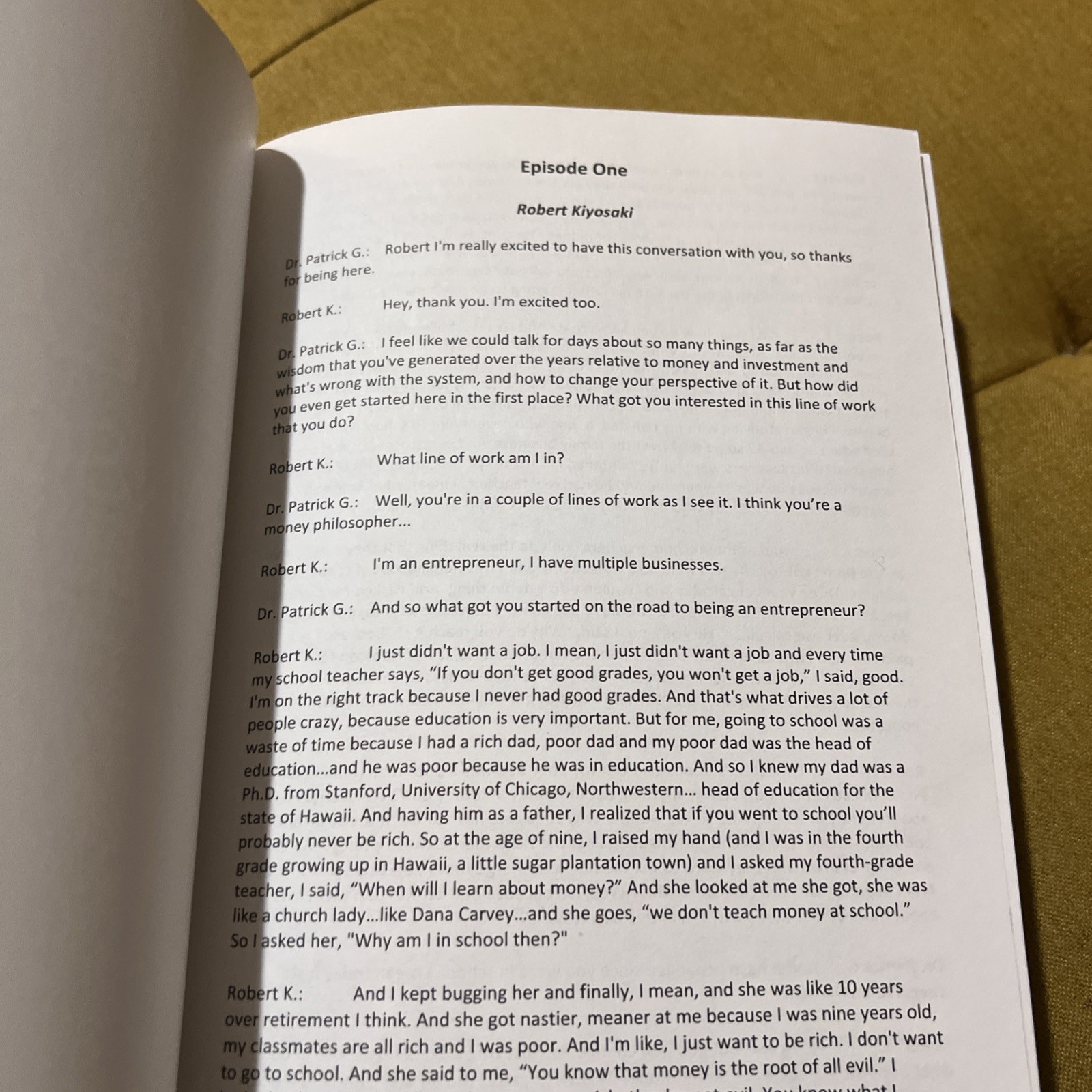 Money Revealed Transcripts Complete Series Episodes 1-9 Paper Back Book Free 🎁
