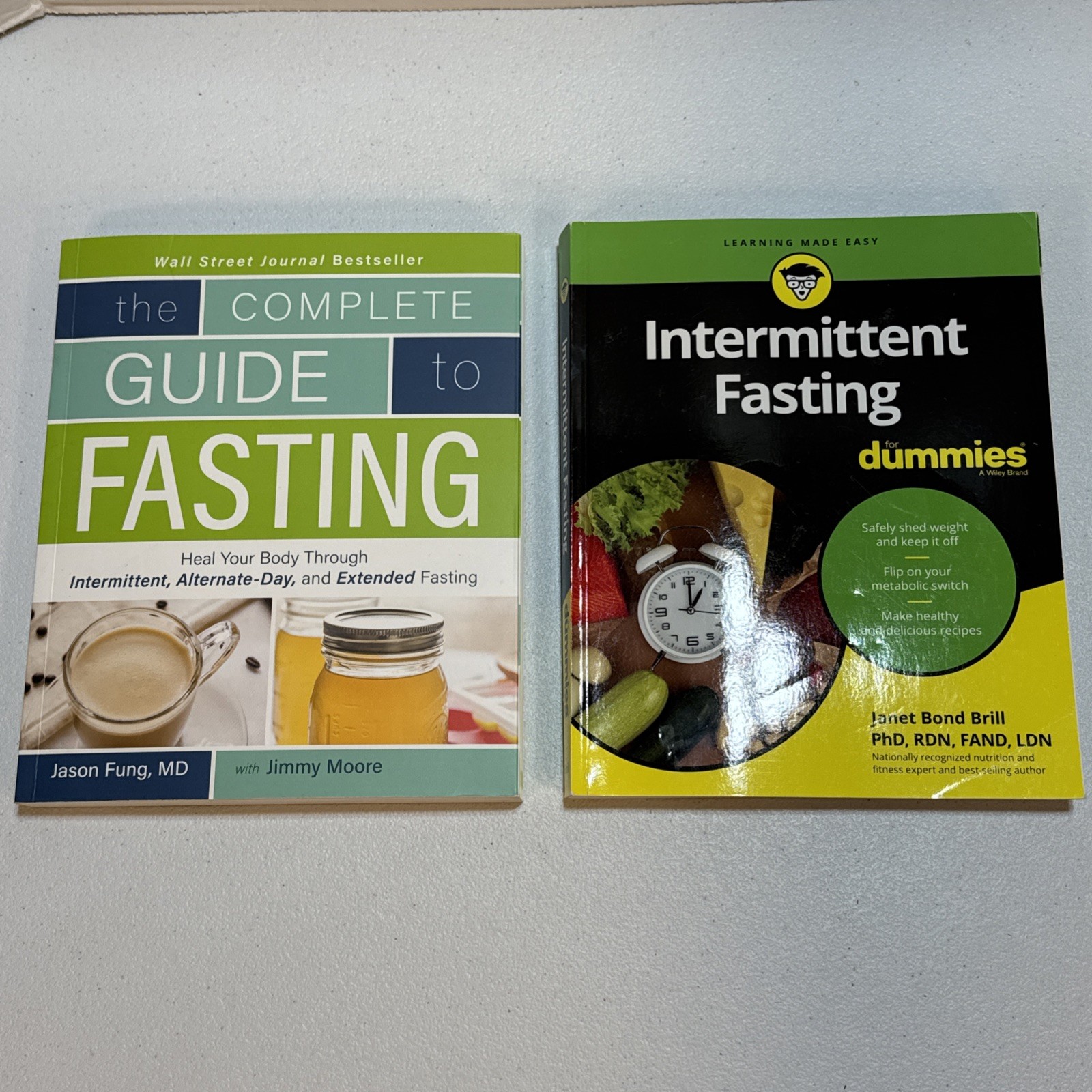 Fasting Books Lot of 2 Complete Guide Fasting Fung Intermittent Fasting Dummies
