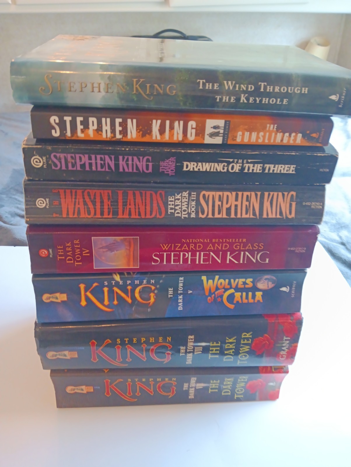 Lot of 8 Stephen King THE DARK TOWER Complete Series Book Lot HC/SC