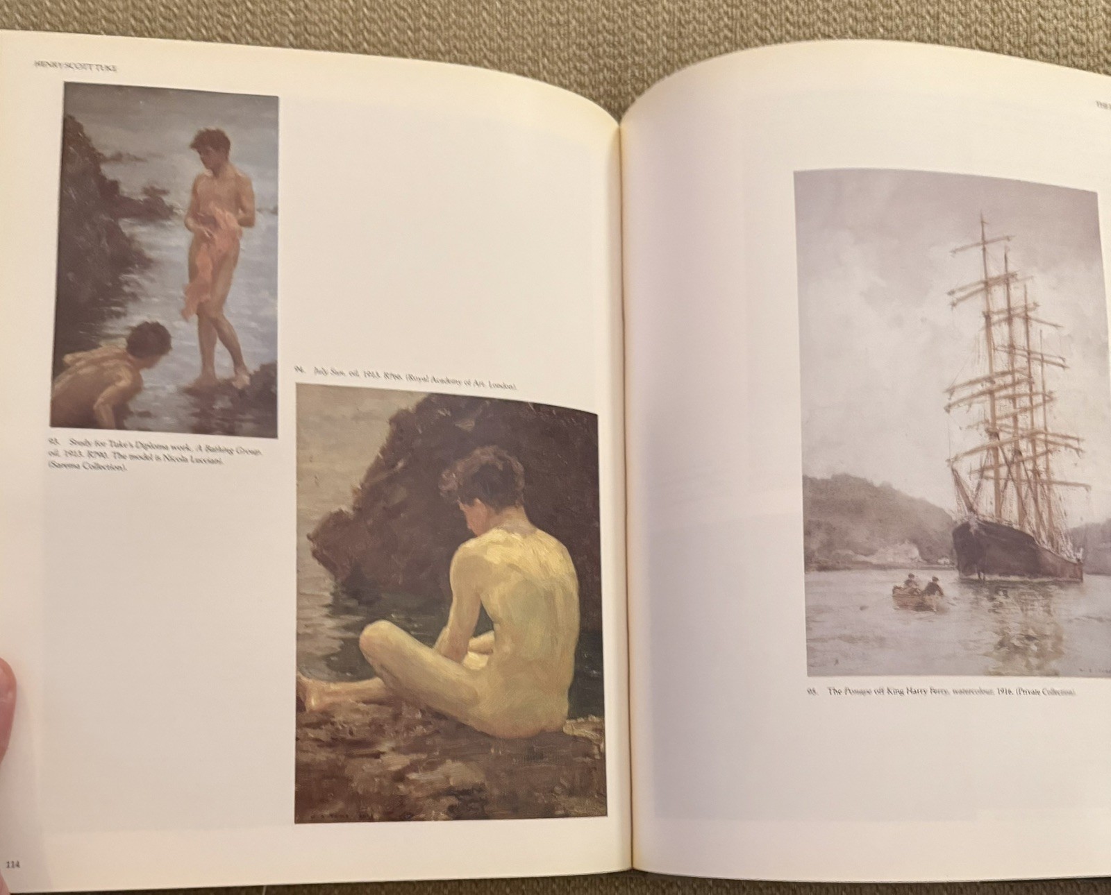 Henry Scott Tuke: 1858-1929, Under Canvas by D. Wainwright & C. Dinn (HC, 1991)