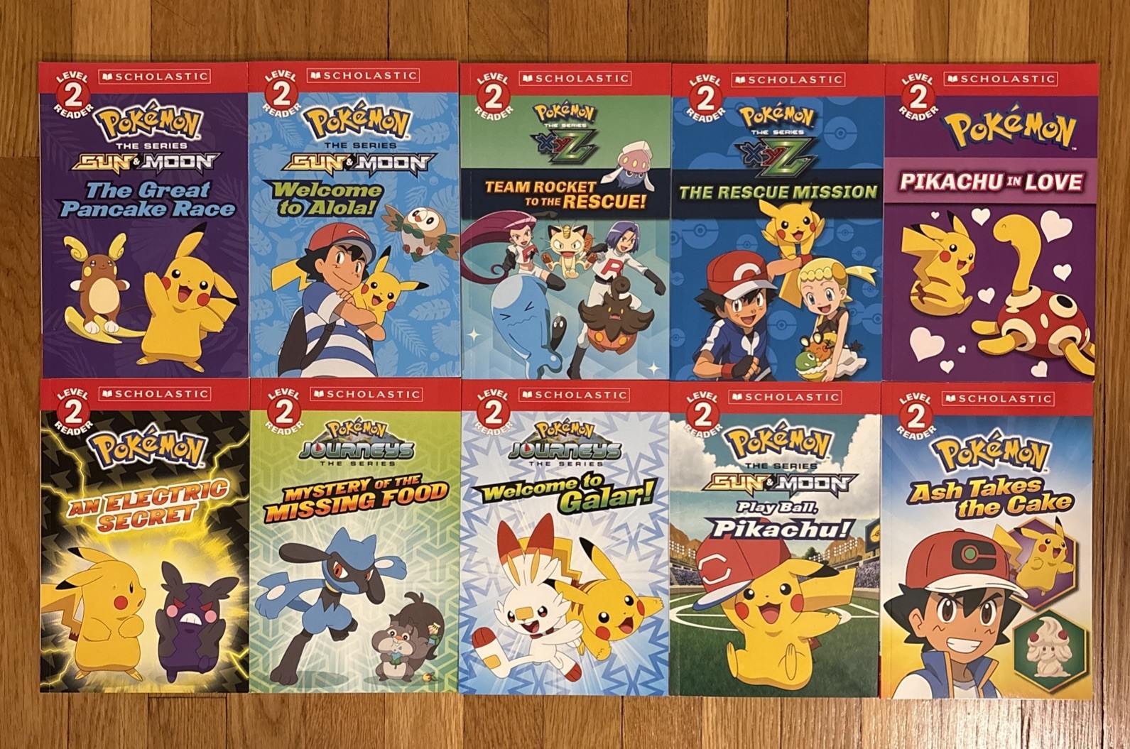 Pokemon Reader Collection 10 Level 2 Readers LIKE New, Complete w/ Box.