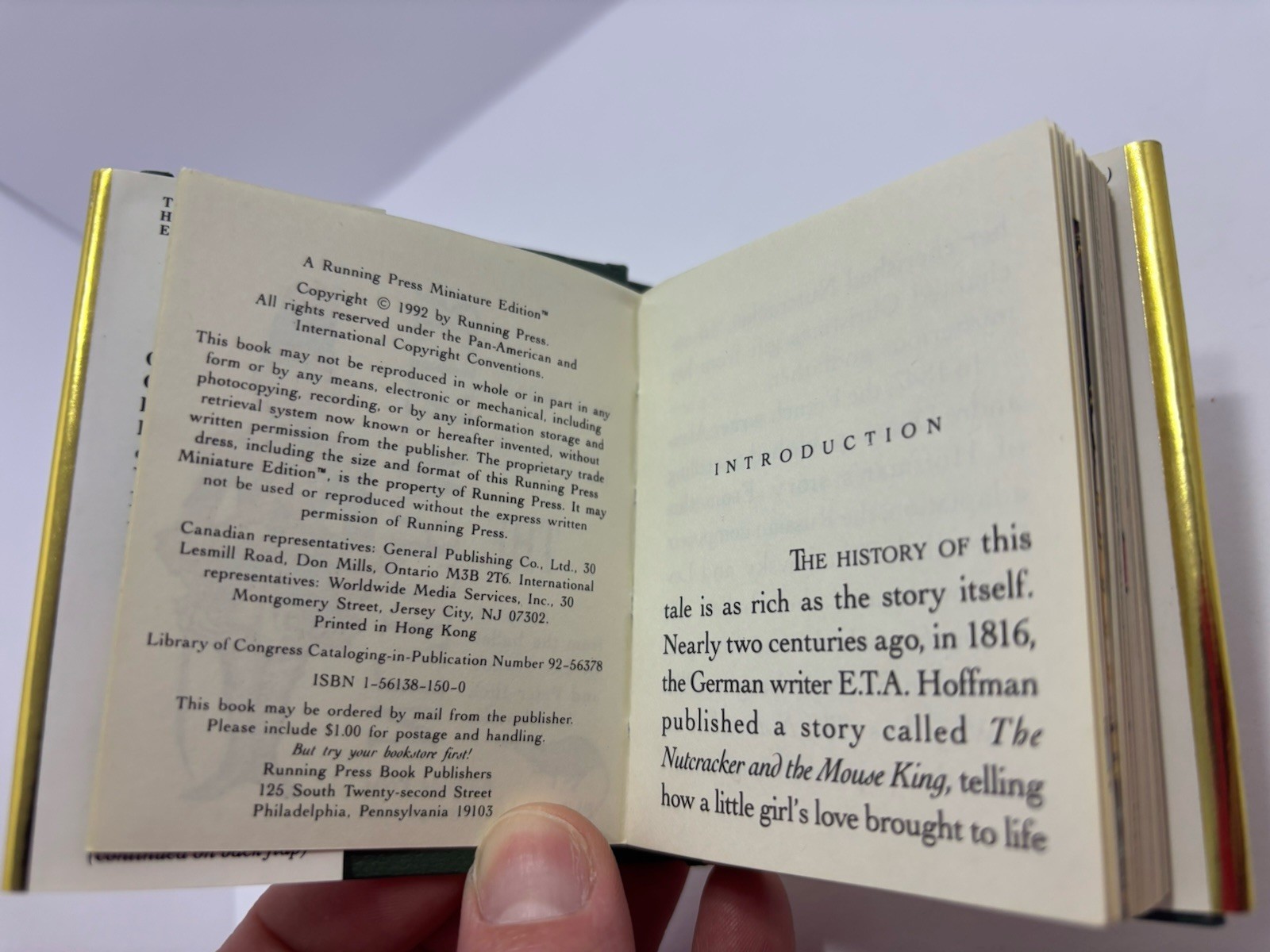 The Nutcracker Running Press Miniature Editions Daniel Walden Hardcover Book 92