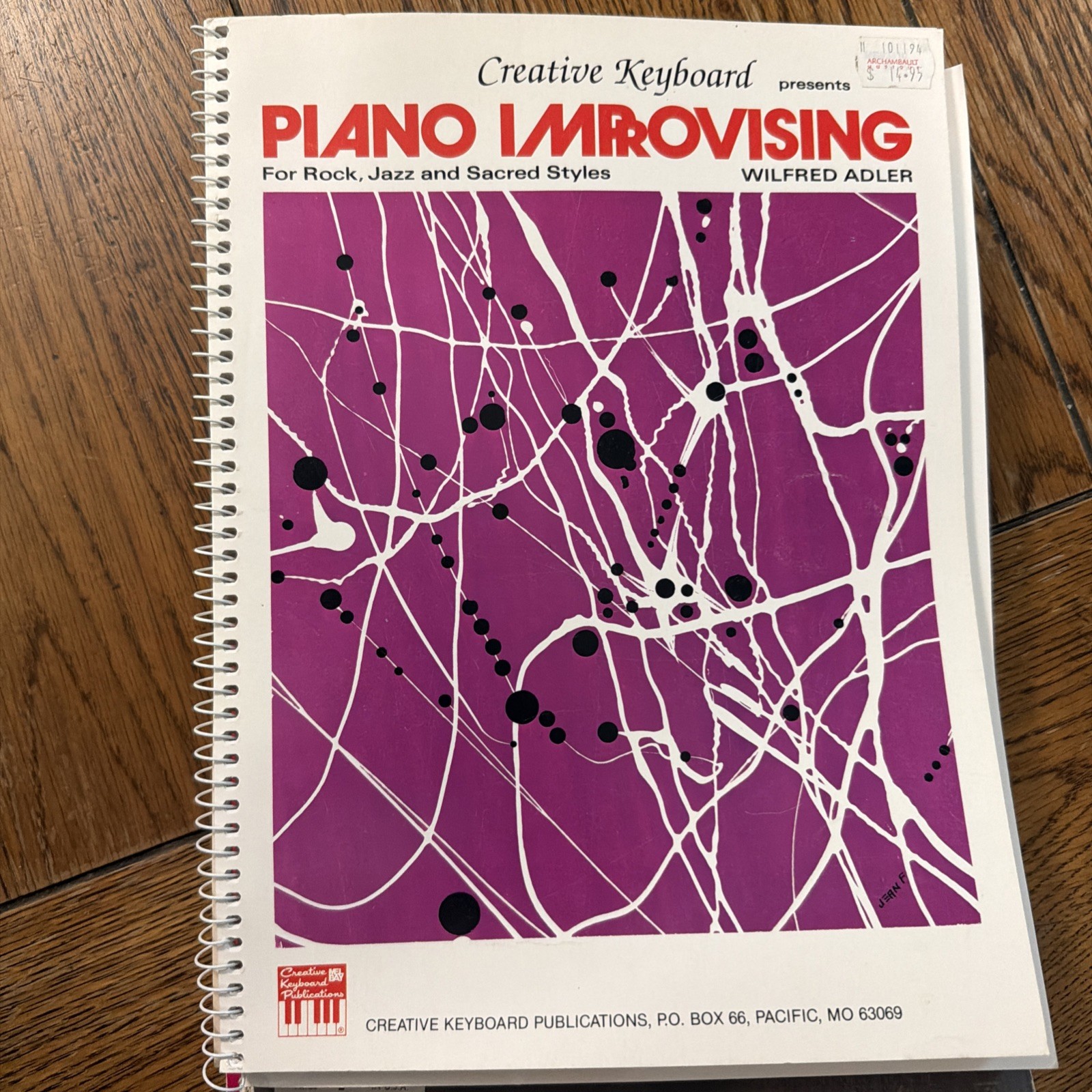 MEL BAY PIANO IMPROVISING By Wilfred Adler Creative Keyboard