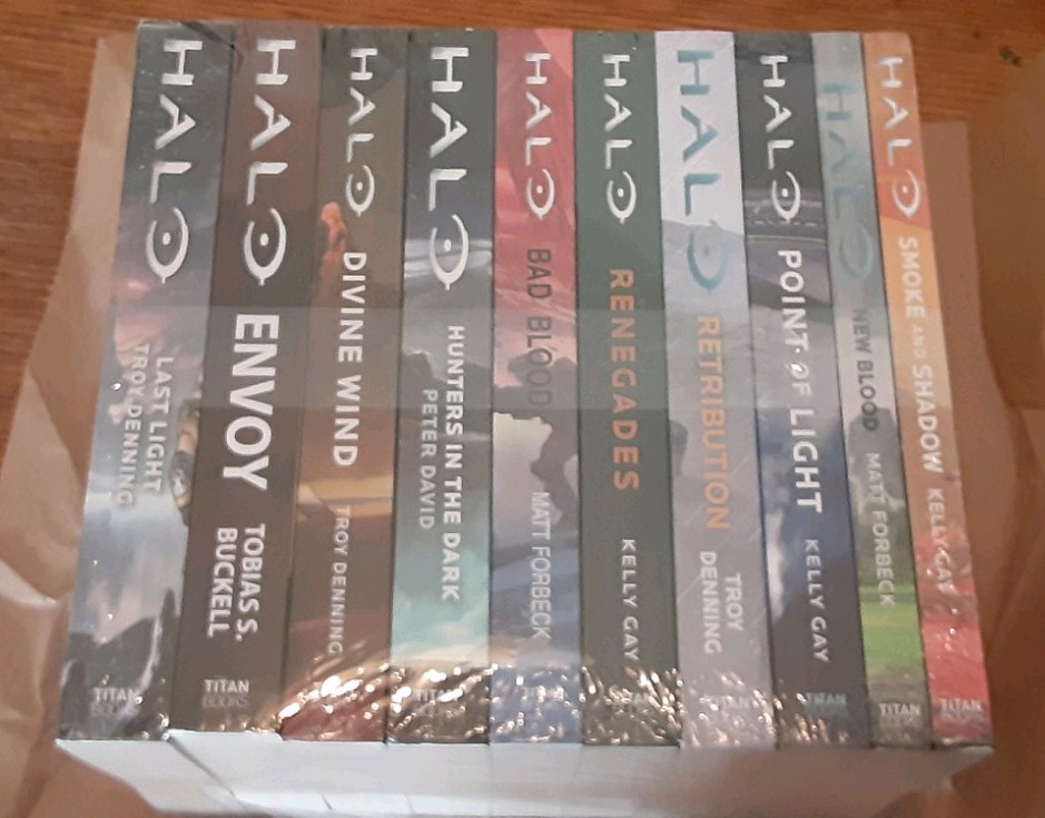Halo Novel 10 Book Lot – 343 / Bungie Master Chief