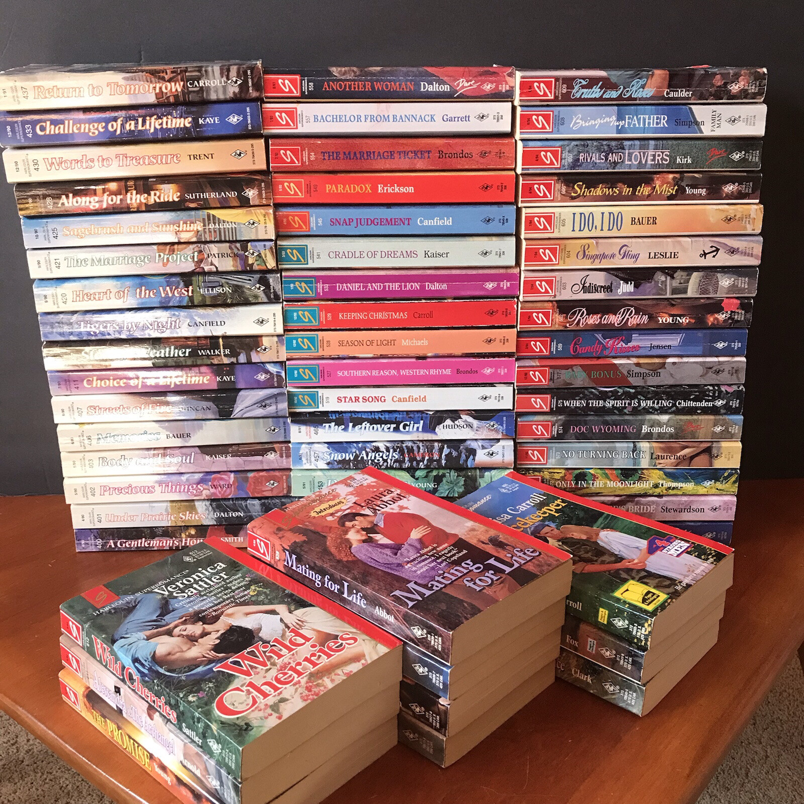 Huge Vtg 90s Lot: 58 Harlequin Super Romance #s Between 400-655 Books Novels