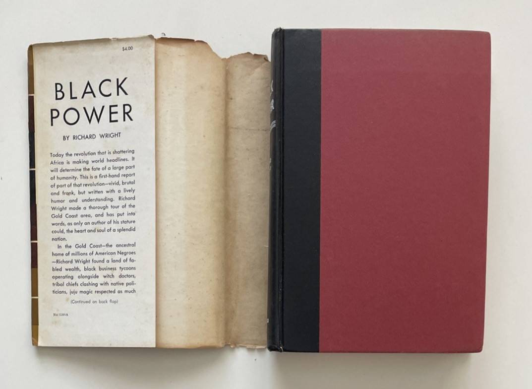 Black Power Richard Wright 1954 First Edition Hardcover Dust Jacket Harper Bros
