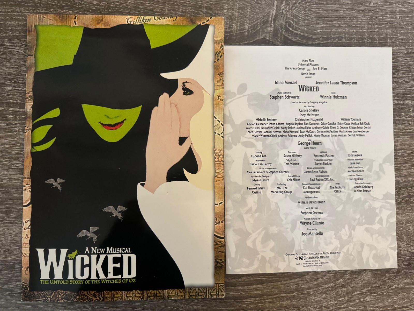 Wicked the Musical Companion Book-2003 Original Cast!