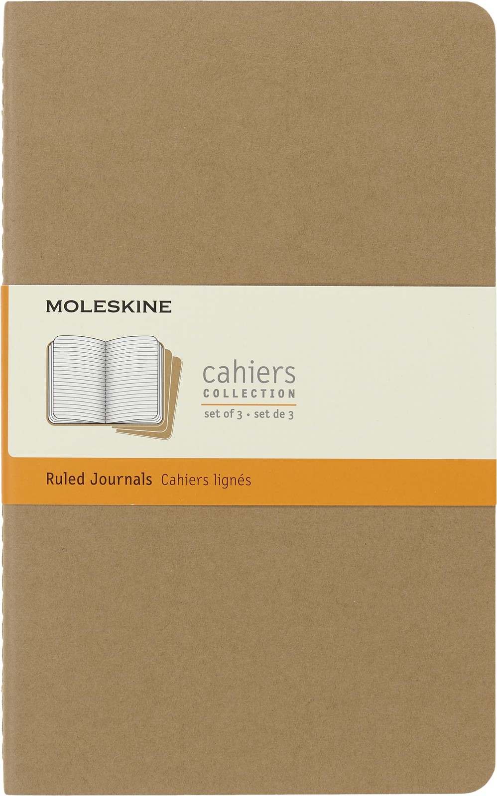 Cahier Journal, Soft Cover, Large (5″ x 8.25″) Ruled/Lined, Black, 80 Pages (…