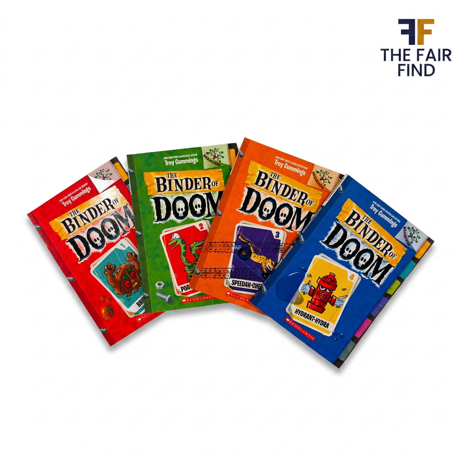 Binder of Doom Books 1-4 Complete Set Troy Cummings Scholastic Branches Lot