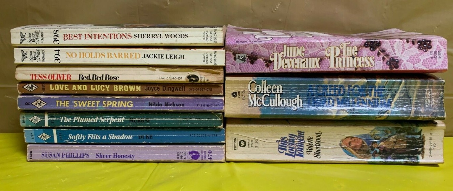 variety lot of vintage romance novels – Second Chance-Sillouette-Harlequin plus