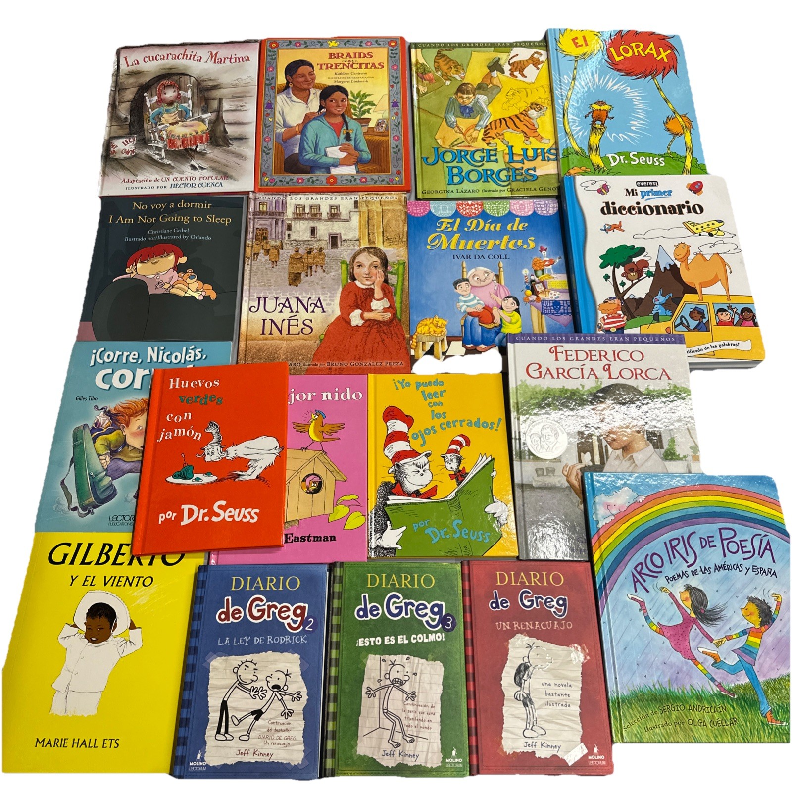 Spanish Children’s Books Lot 18 HC Lectorum Seuss Llorax Juana Ines Poetry Siri