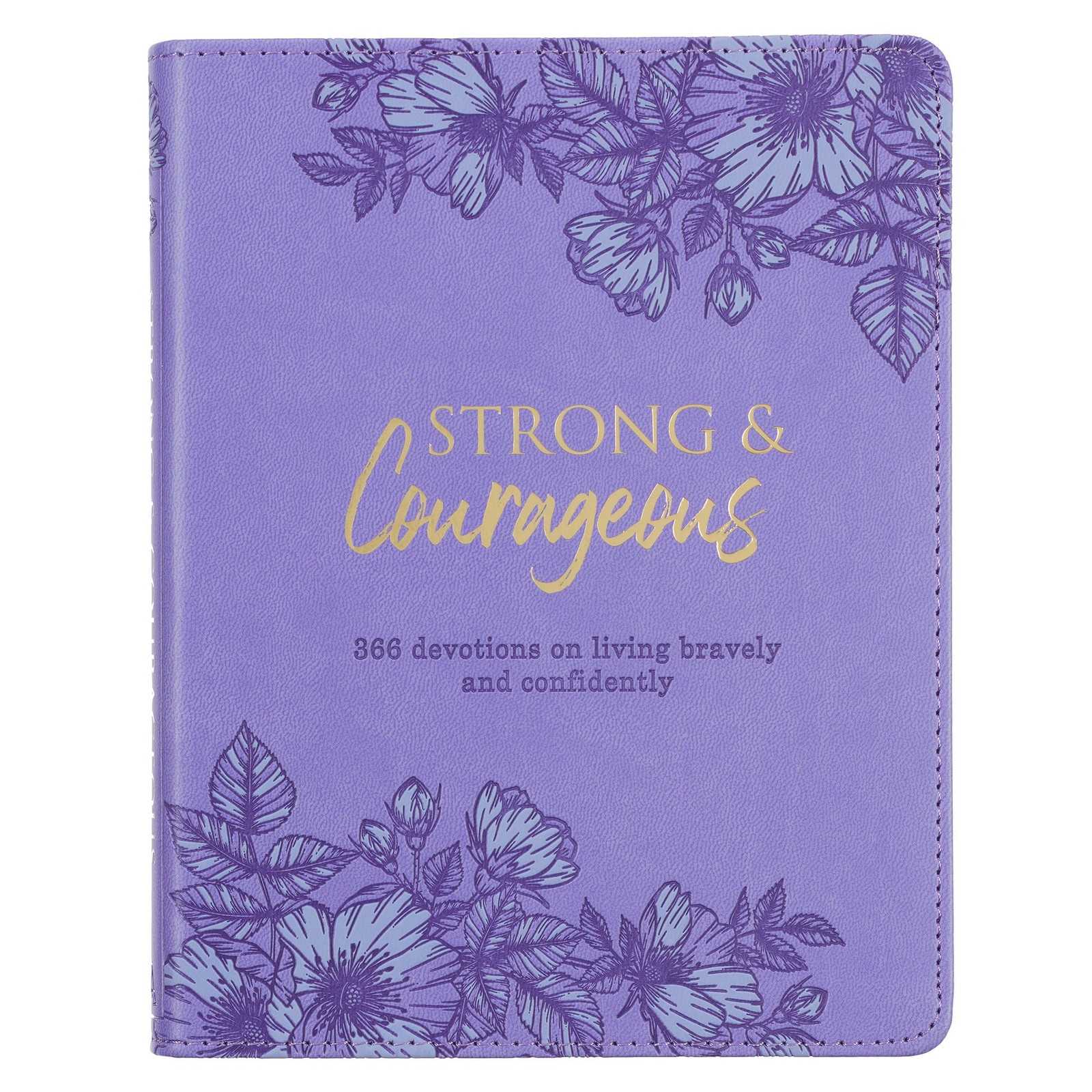 Strong & Courageous-Purple Faux Leather
