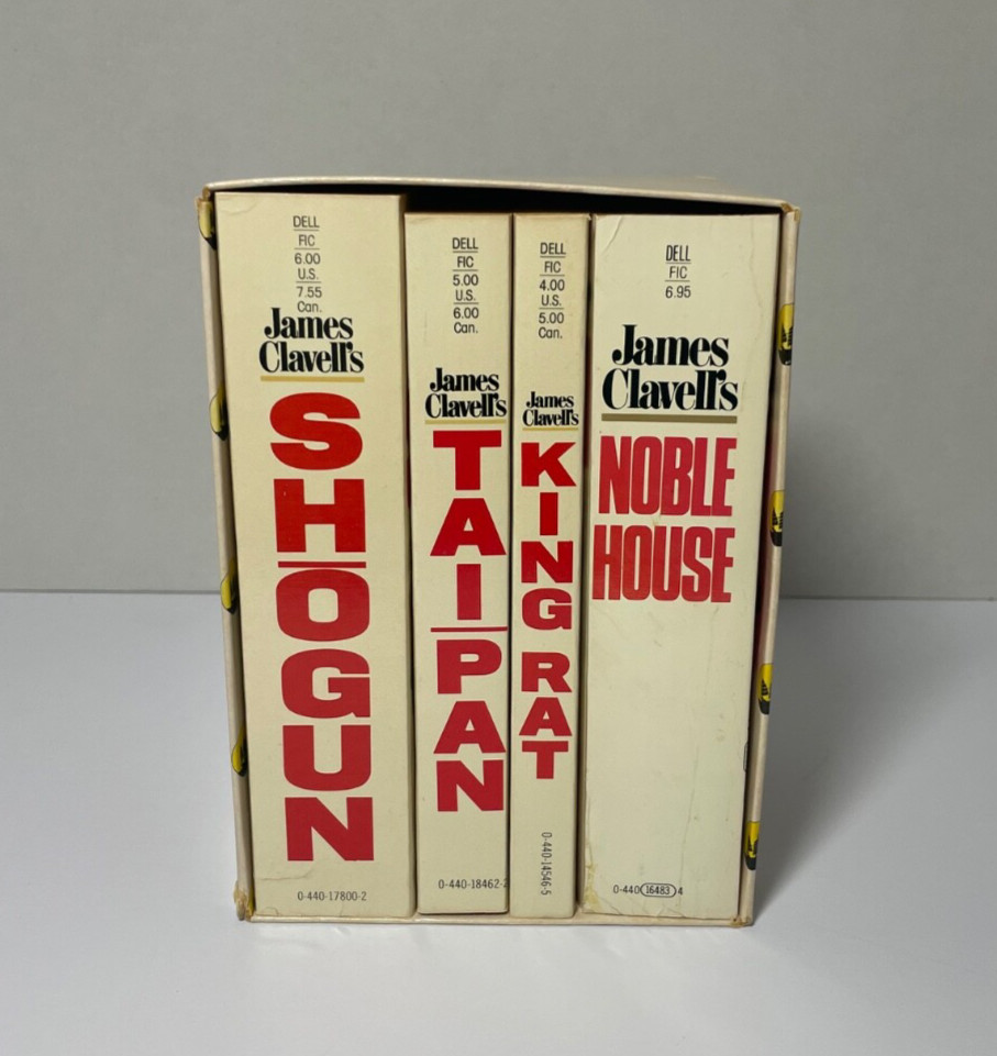 Vintage James Clavell Box Set Shogun Noble House King Rat Taipan Paperbacks