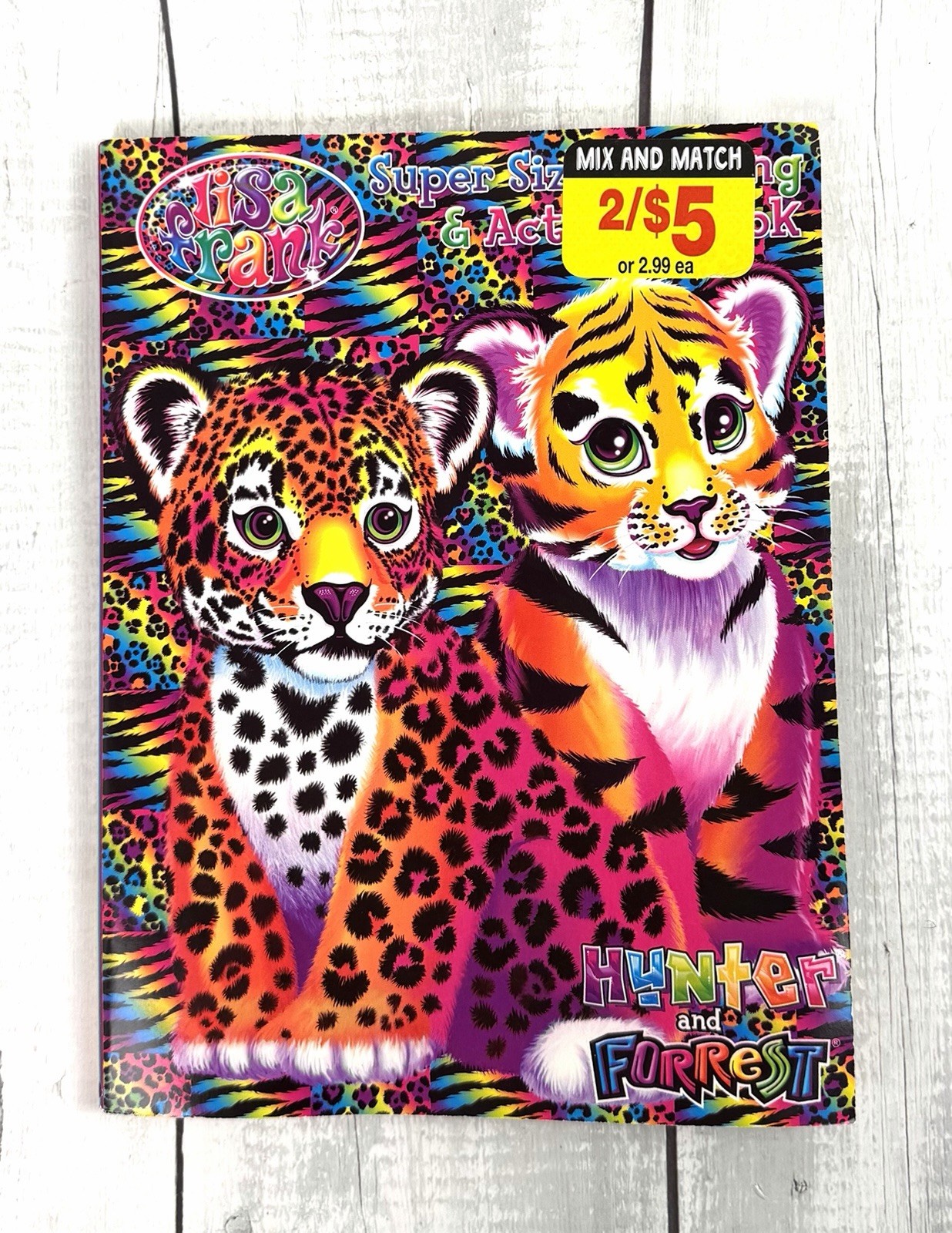 Lisa Frank Coloring & Activity Book: Hunter and Forrest Unused 0164