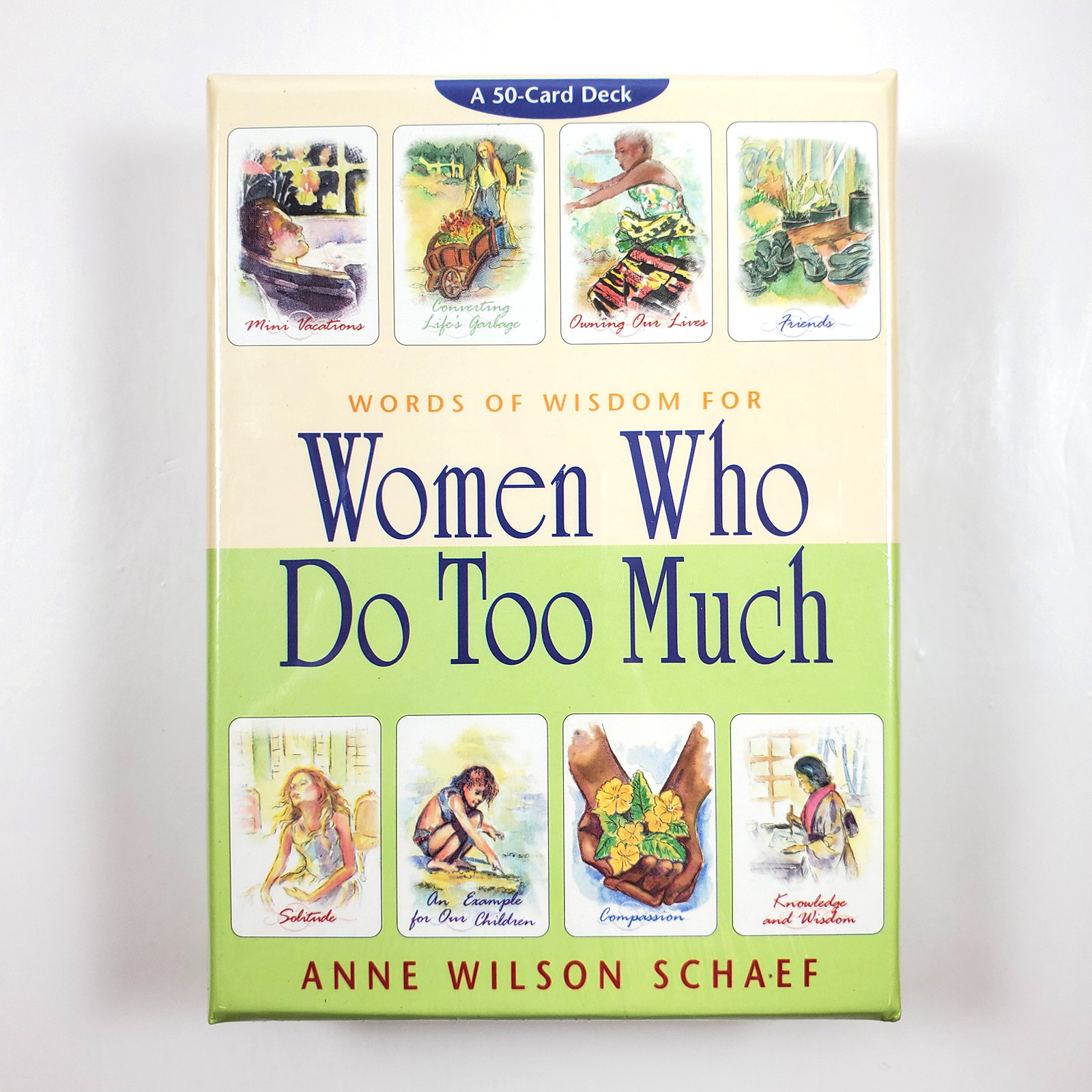 Words of Wisdom for Women Who Do Too Much Anne Wilson Schaef 50-Card Deck SEALED