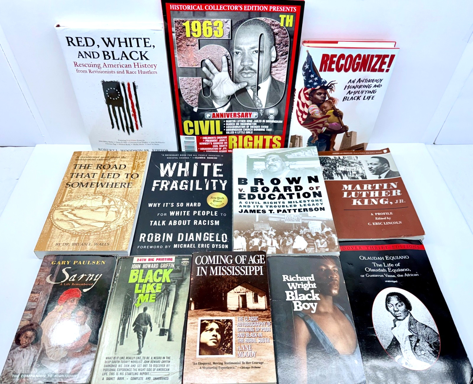 African American Book Lot Slavery Civil Rights MLK Mississippi White Fragility