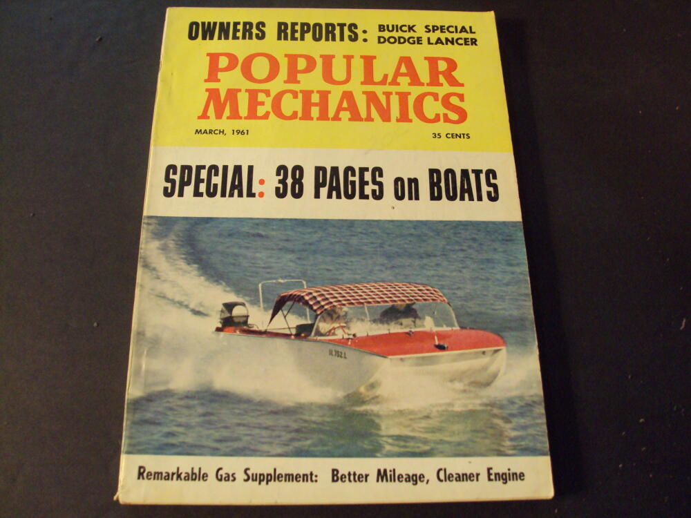Popular Mechanics Mar 1961 Special 38 Pages On Boats ID:79227
