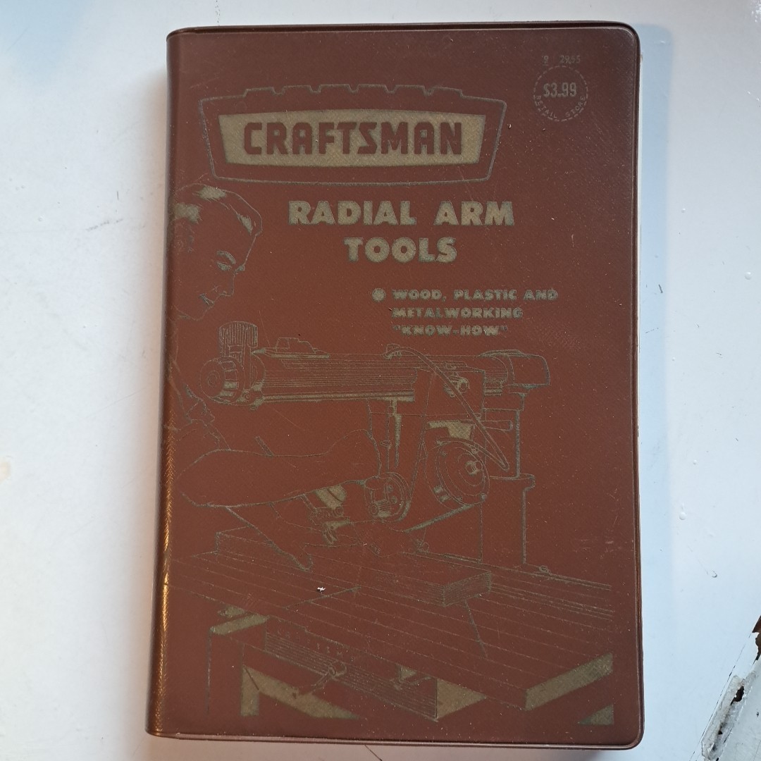 Craftsman VTG Sears MCM Radial Arm Tools Guide Woodworking Projects Illustrated