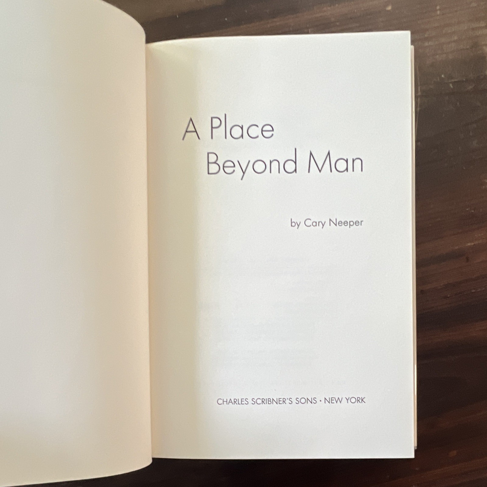 Cary Neeper – A Place Beyond Man HC DJ 1975 Charles Scribner’s Sons Sci-Fi