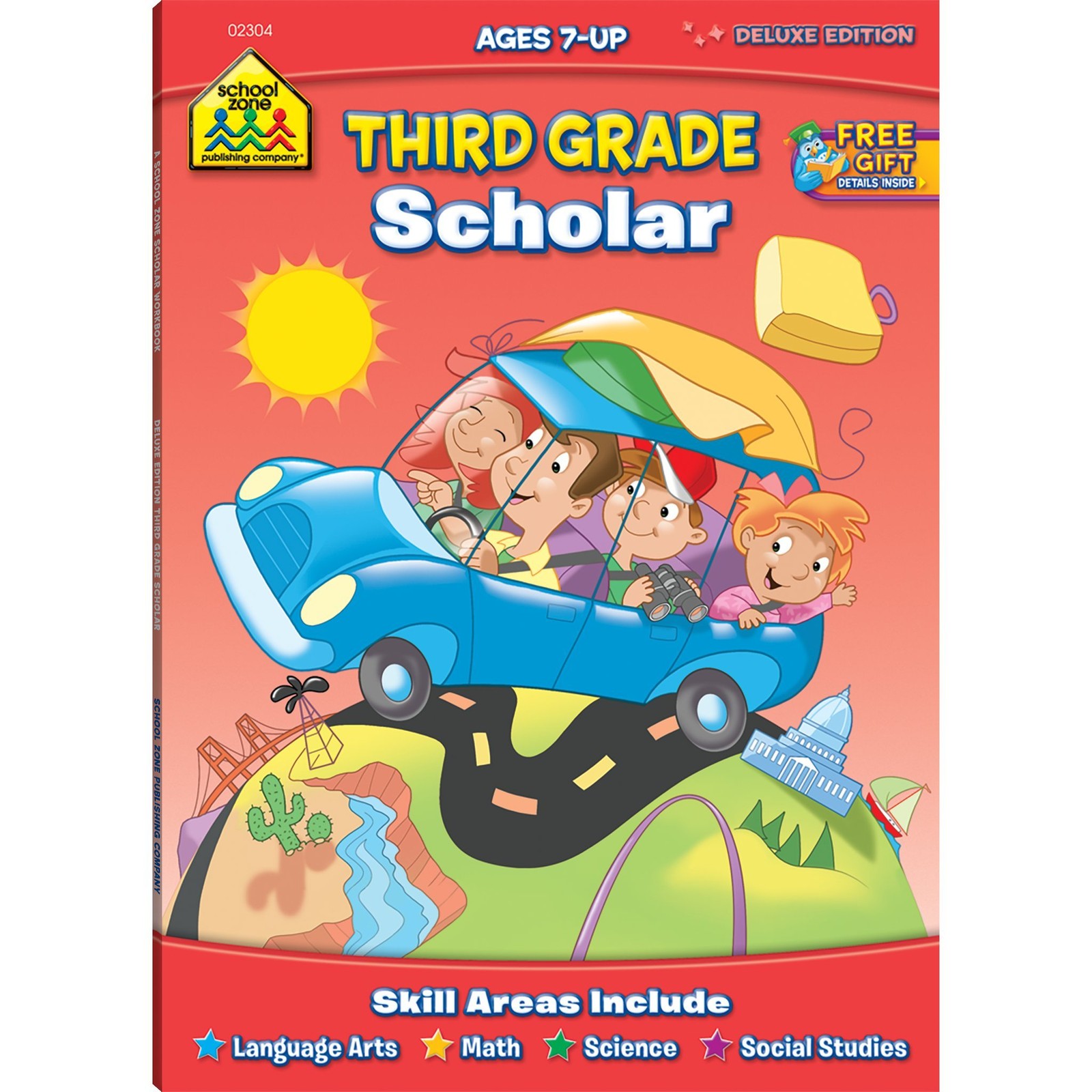 School Zone Third Grade Scholar Workbook: 64 Pages, 3rd Grade, Parts of Spee…