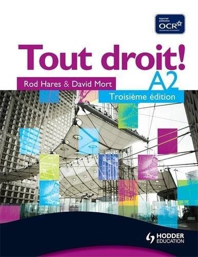 Tout Droit! A2 Third Edition by Hares, Rod Paperback Book The Fast Free Shipping