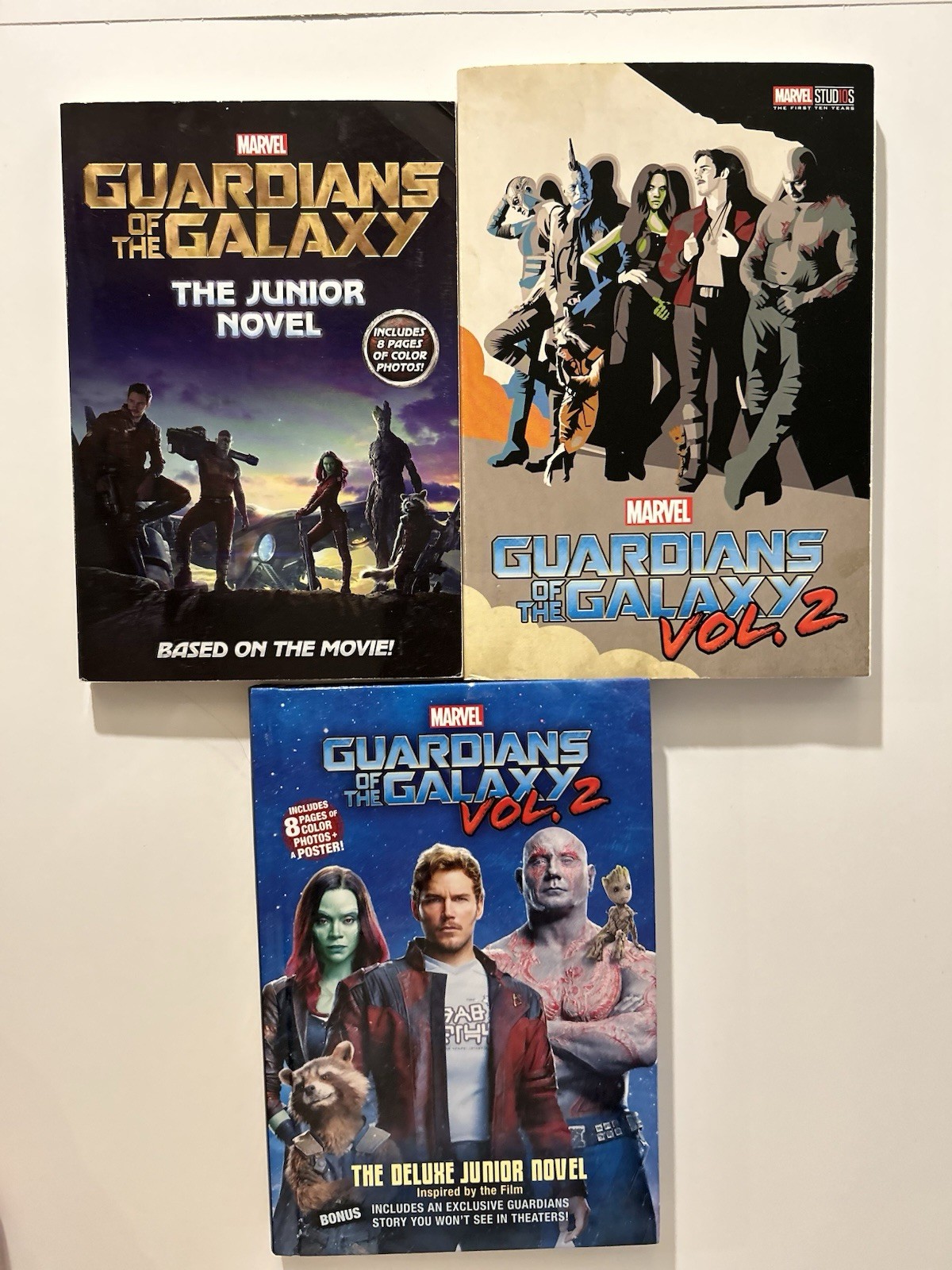 Guardians of the Galaxy Junior Novel Movie Tie-In Book Lot of 3