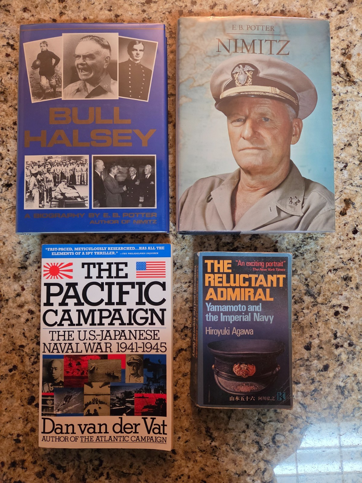 Nimitz Bull Halsey E.B. Potter The Pacific Campaign WWII Reluctant Admiral Japan