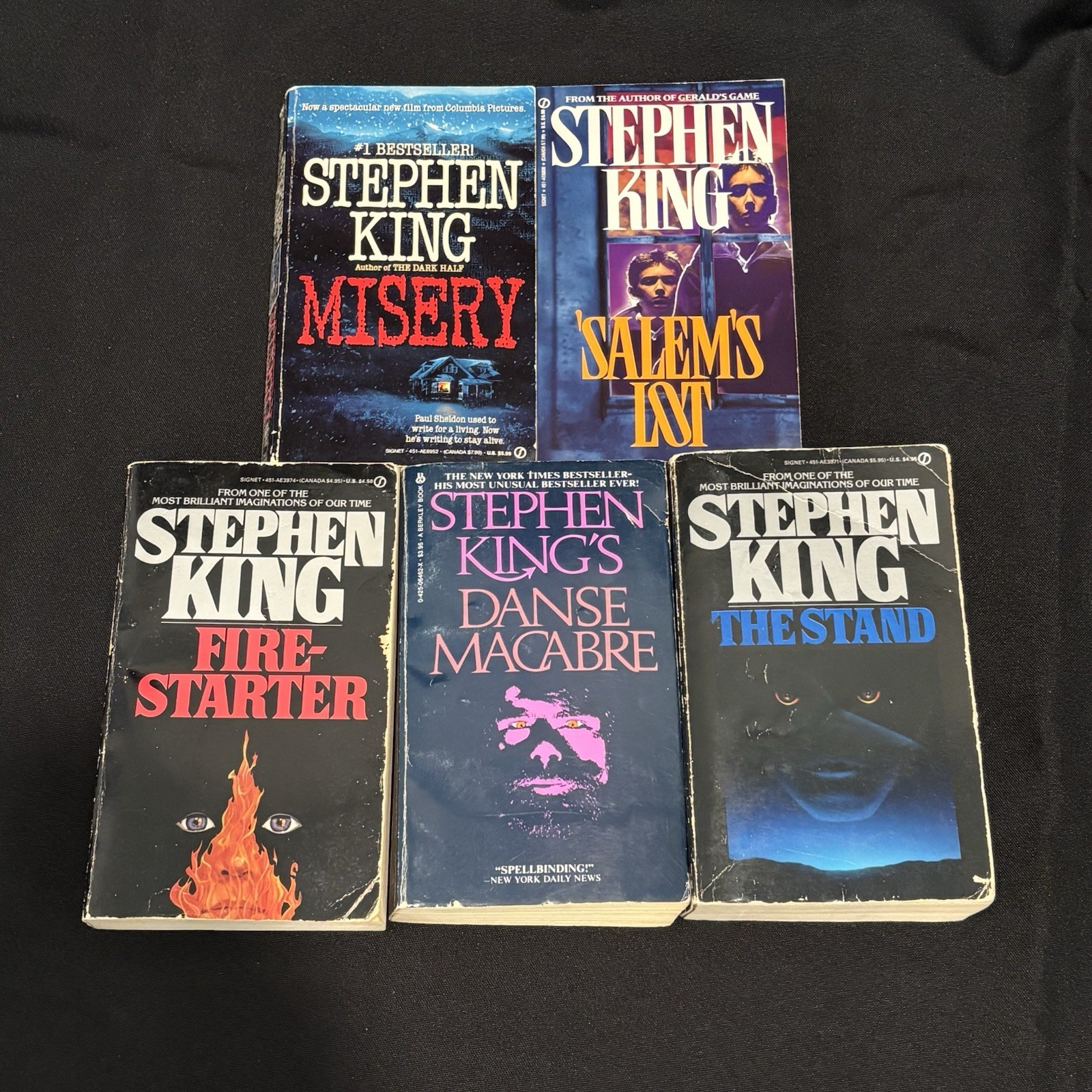 Stephen King Lot Salem’s Lot Misery Firestarter The Stand Danse Macabre horror