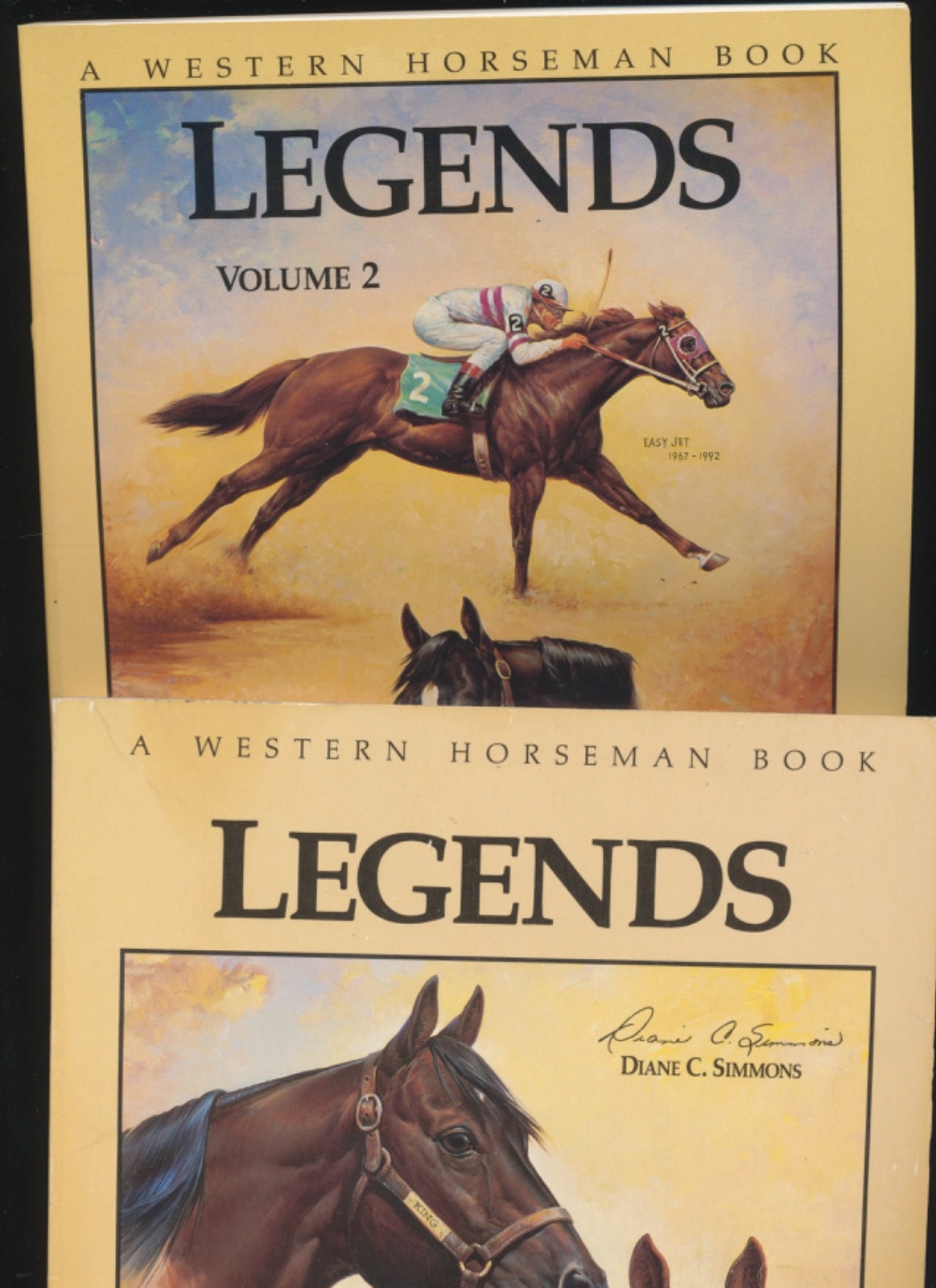 LEGENDS Western Horseman Book AQHA Quarter Horse Racing History Volumes 1&2